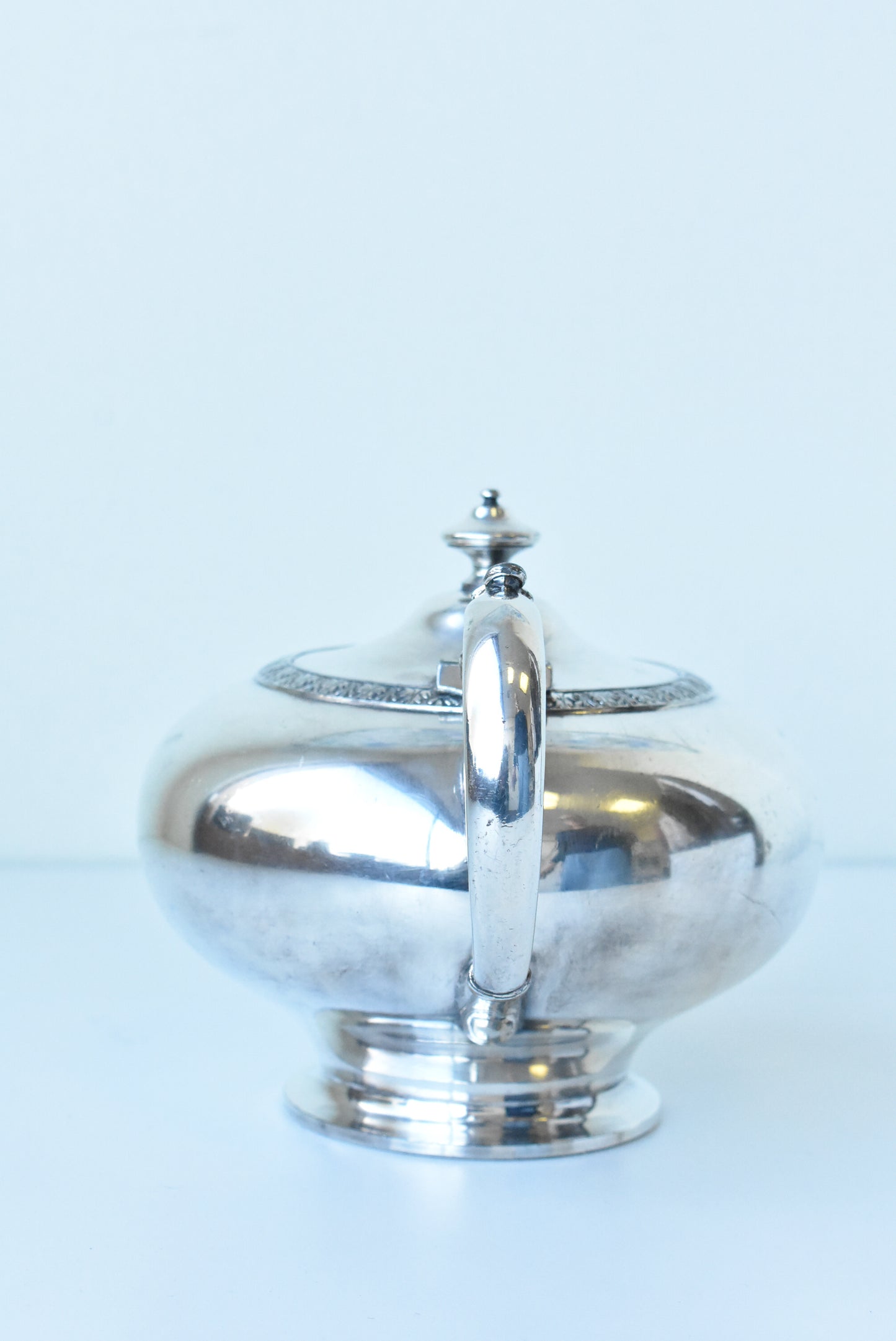 Stewart Dawson vintage silver-plated teapot