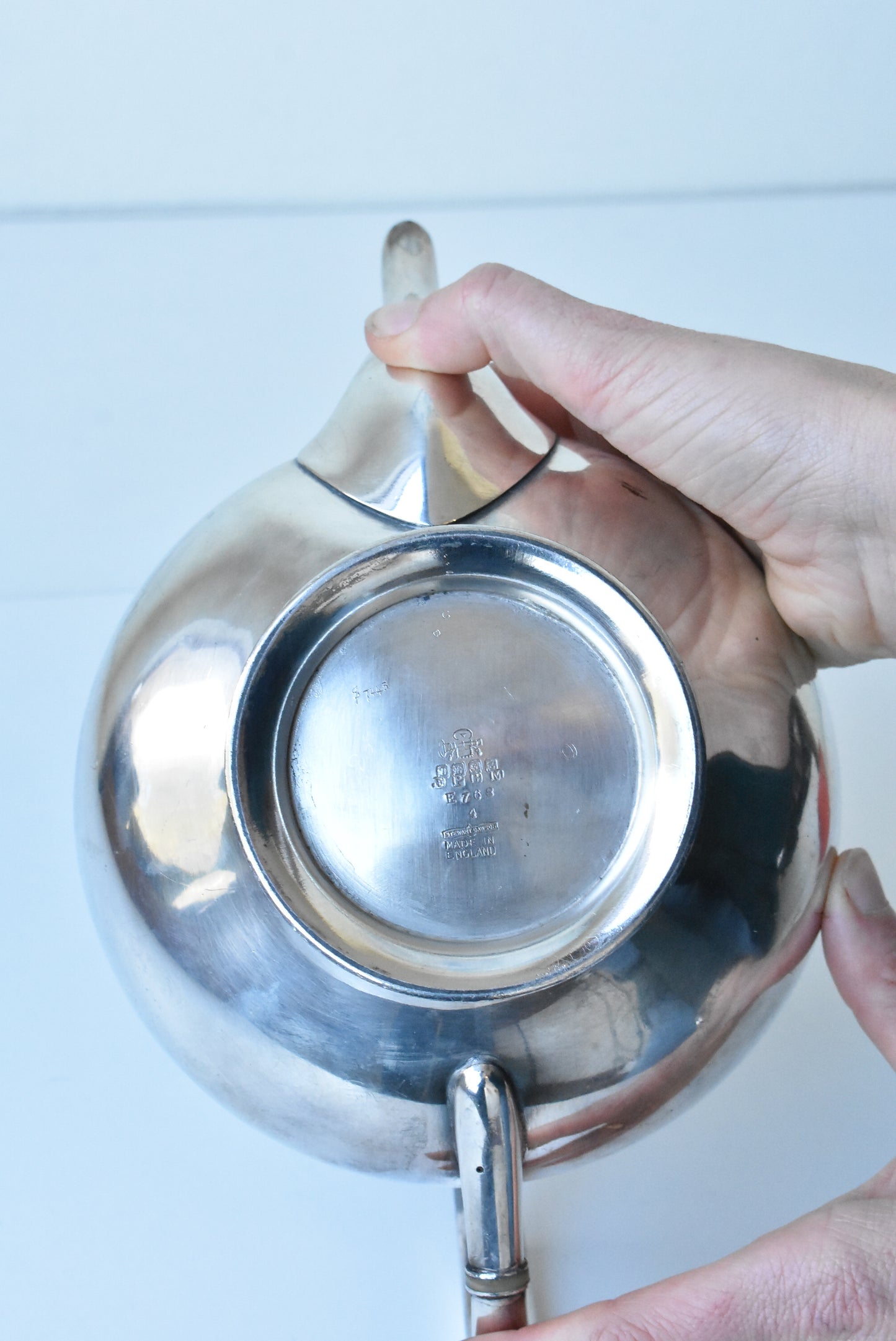 Stewart Dawson vintage silver-plated teapot