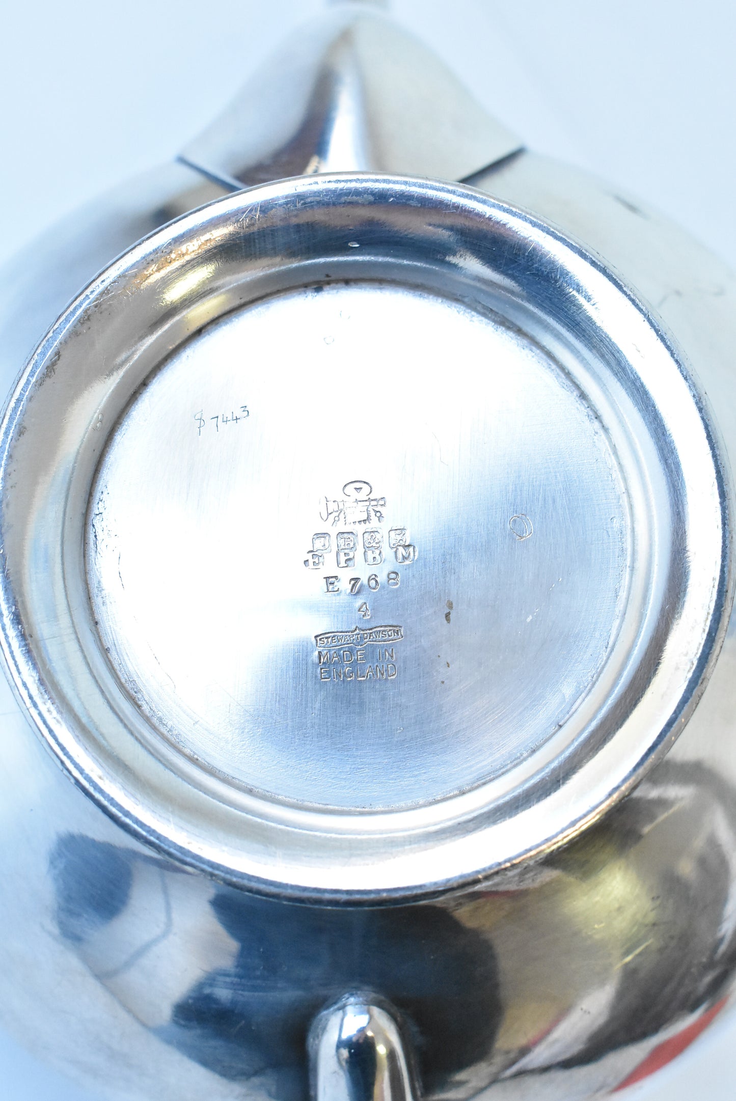 Stewart Dawson vintage silver-plated teapot