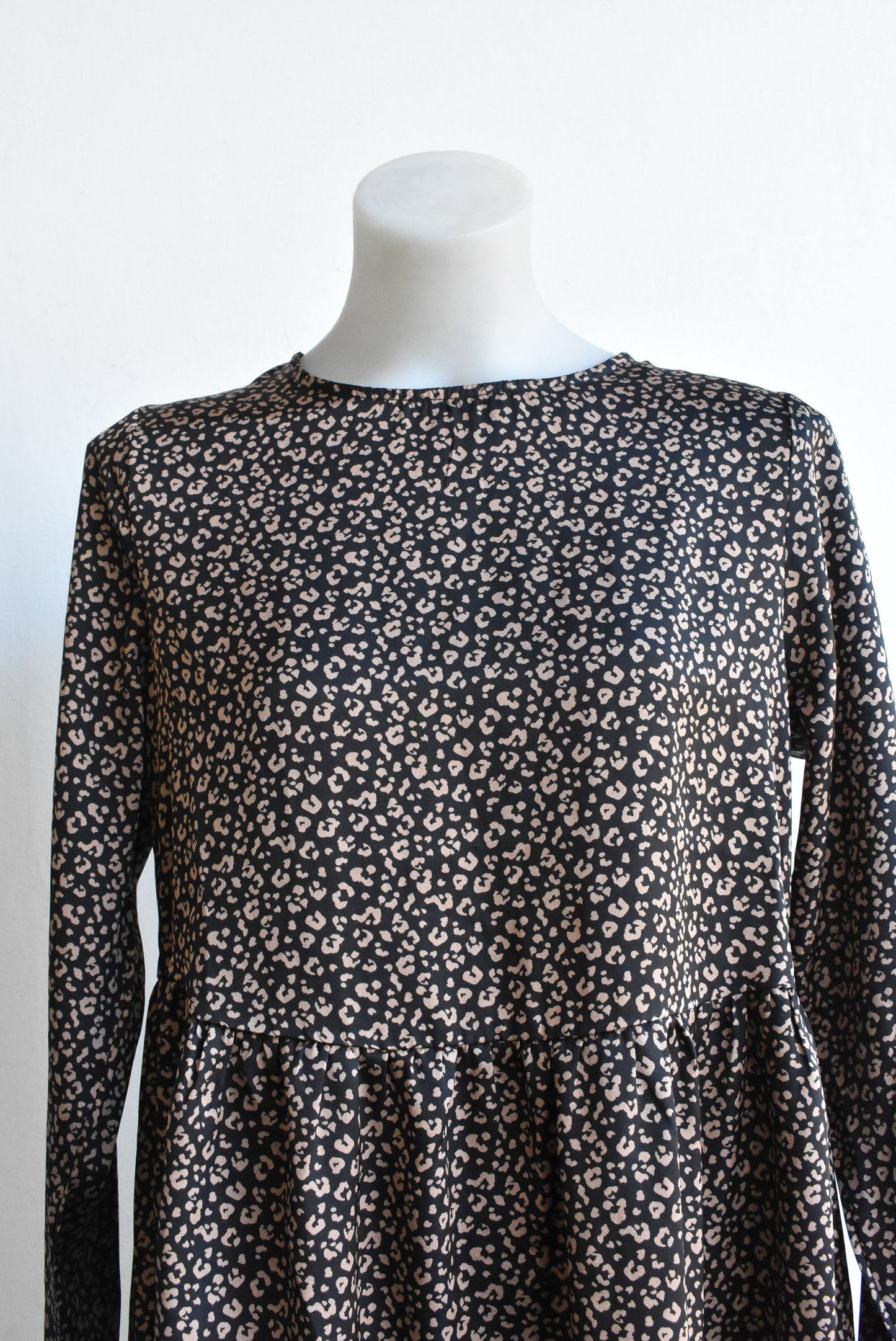 Atmos & Here animal-ish print babydoll style dress, 10