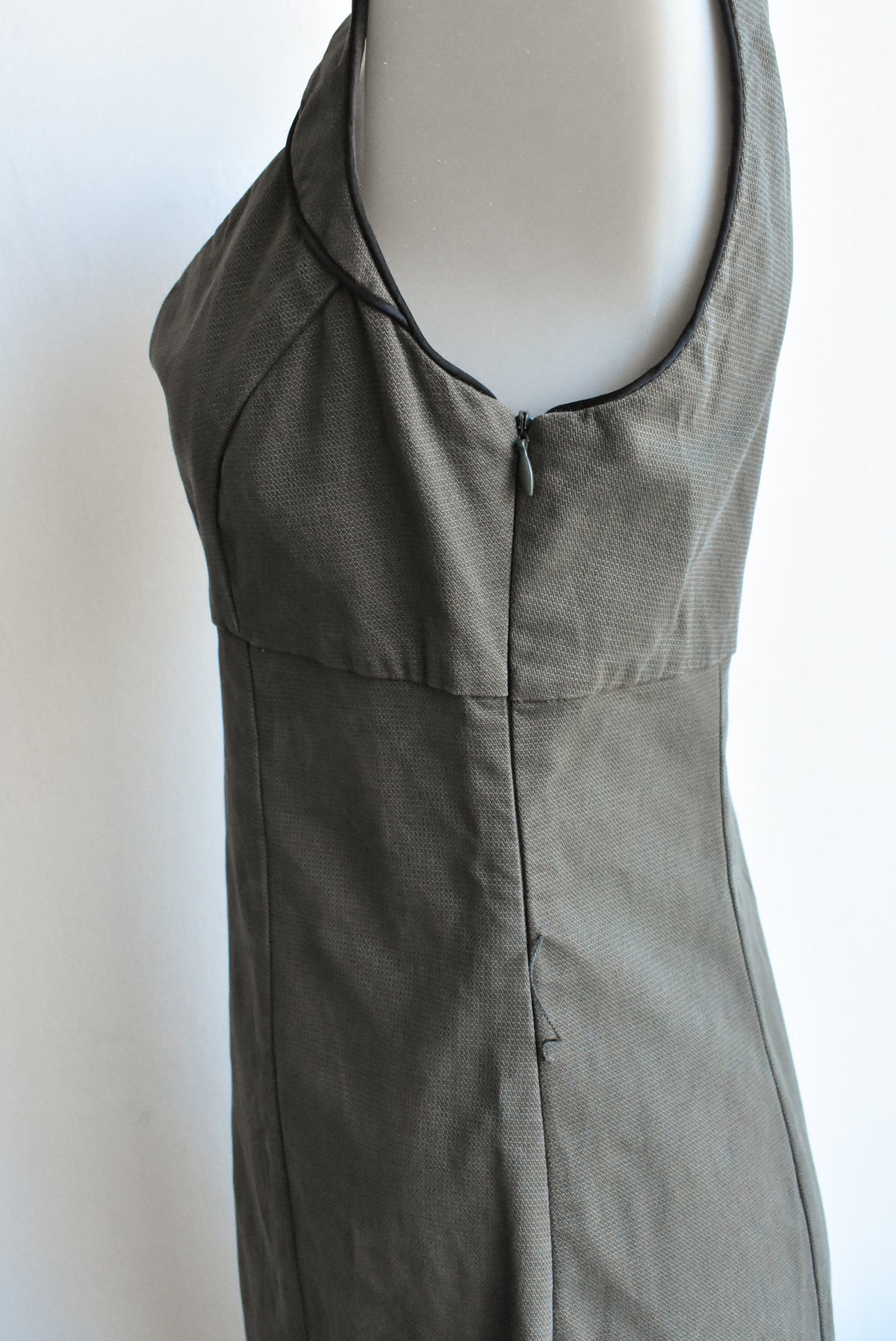 Cue green sheath dress, size 10
