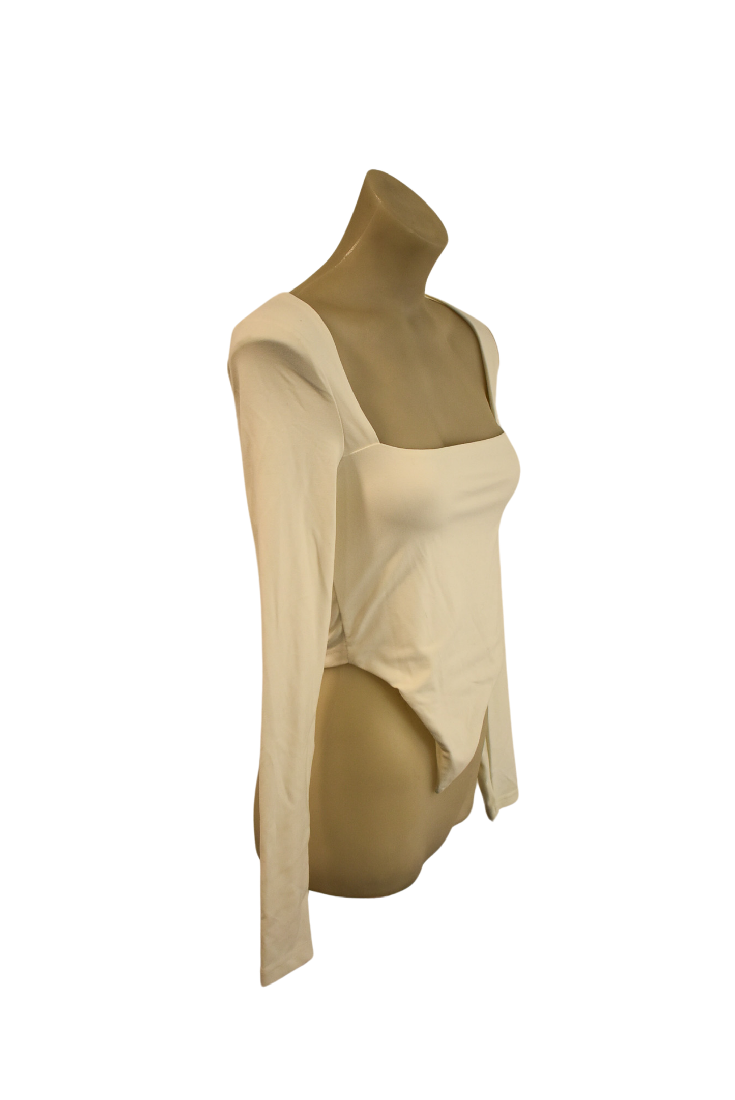 Tiger Mist asymmetric white top, XS