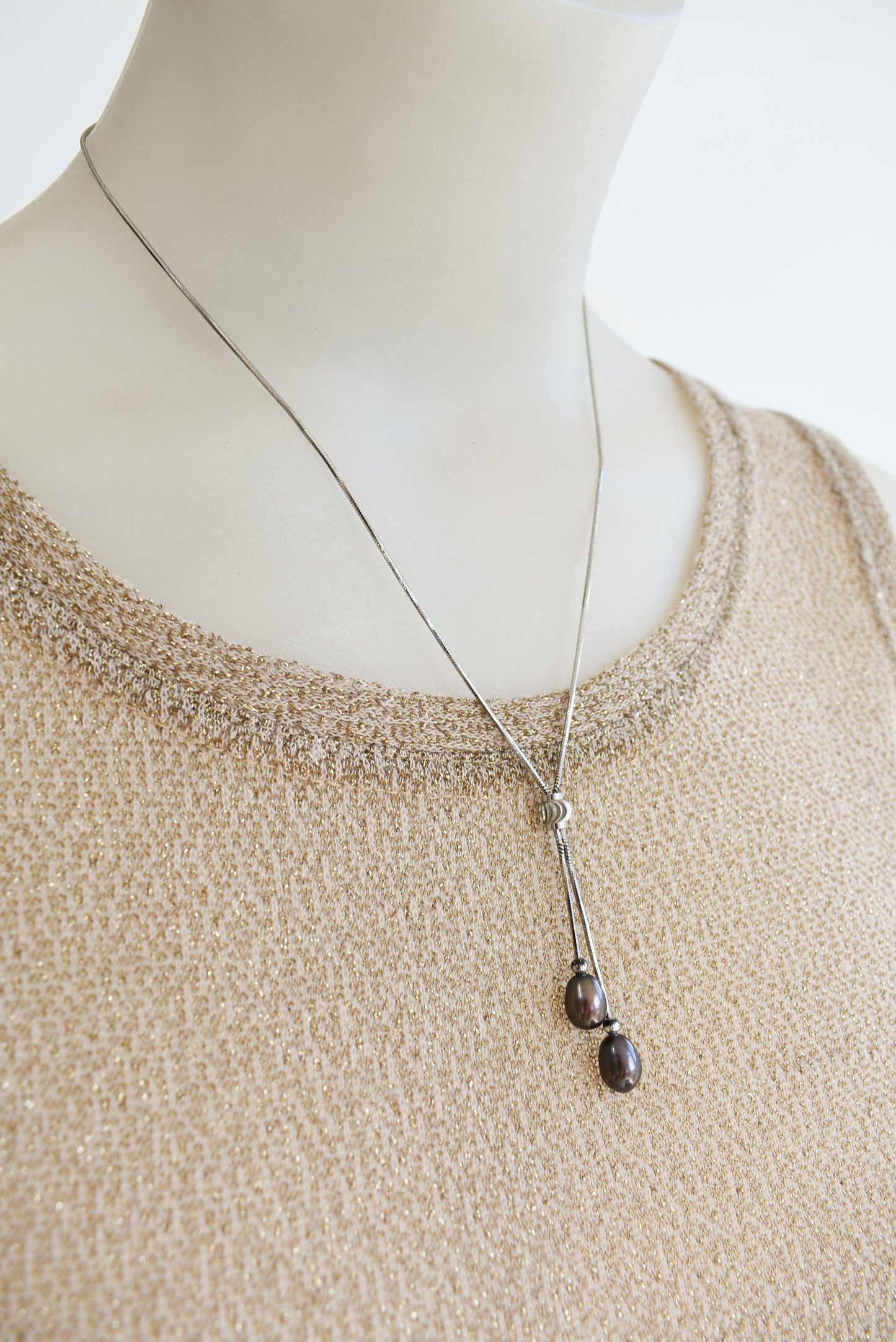 Sterling silver tassel necklace