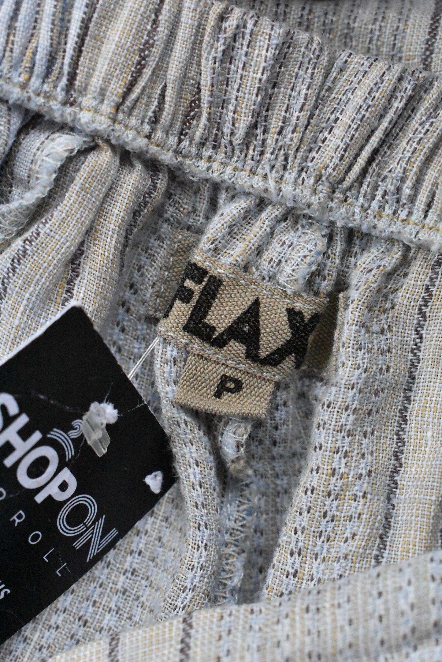 Flax 100% linen lounge pants, S