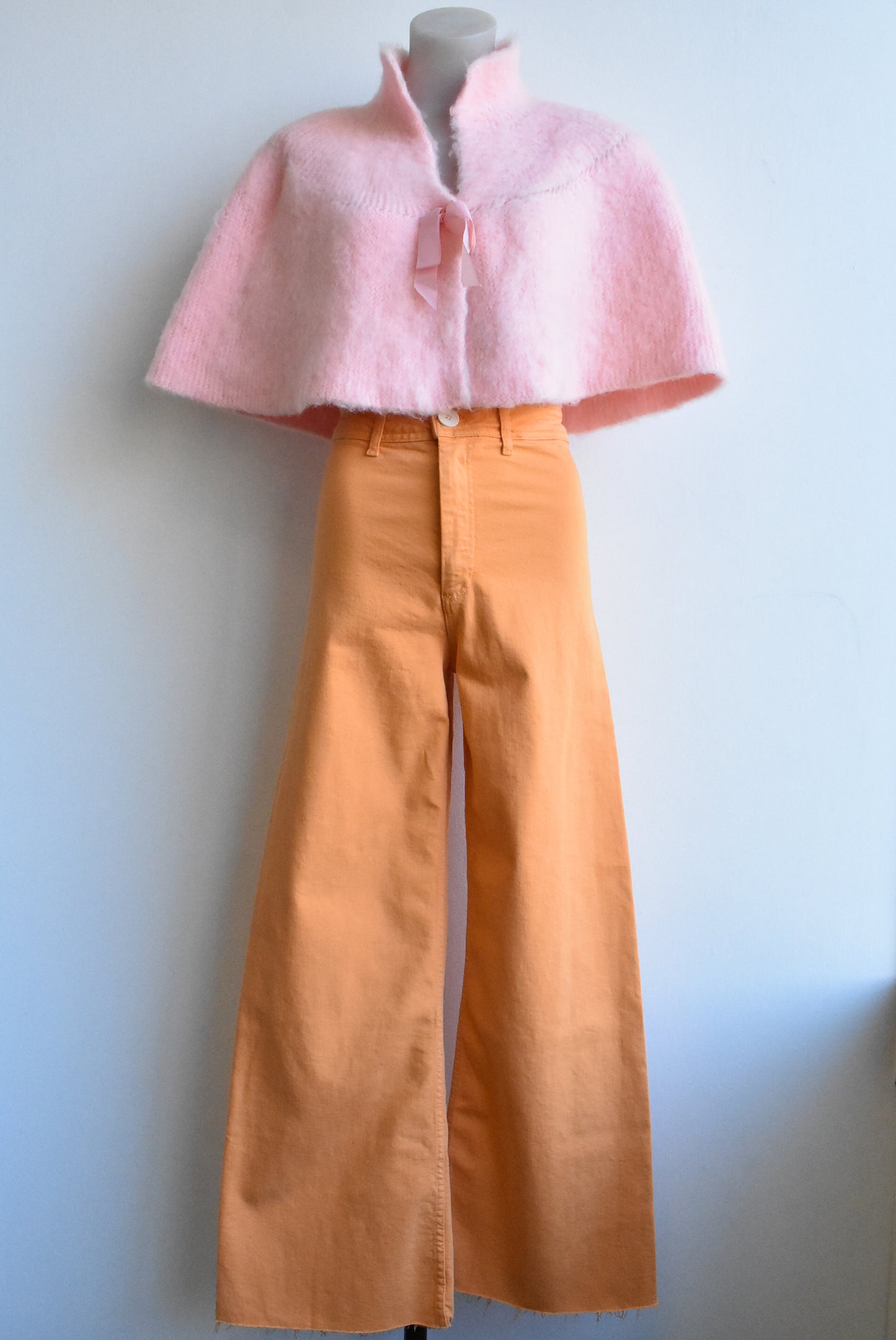 Pink fluffy jacket/cape