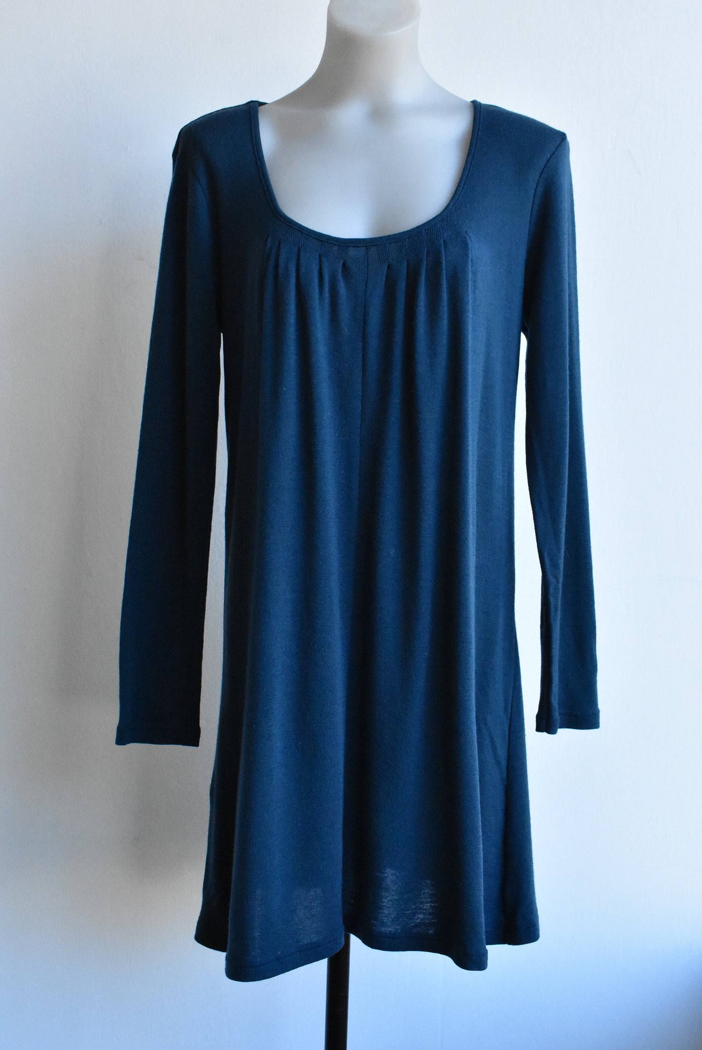 Red Head merino green tunic, size 14