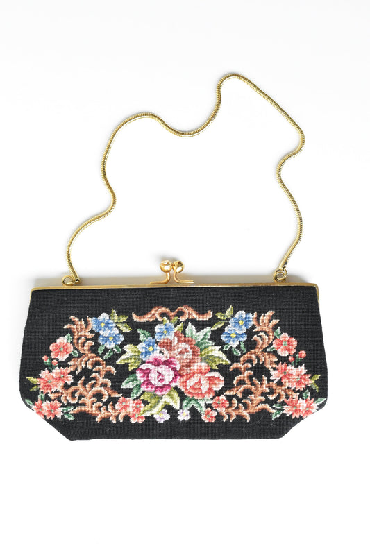 Vintage embroidered purse