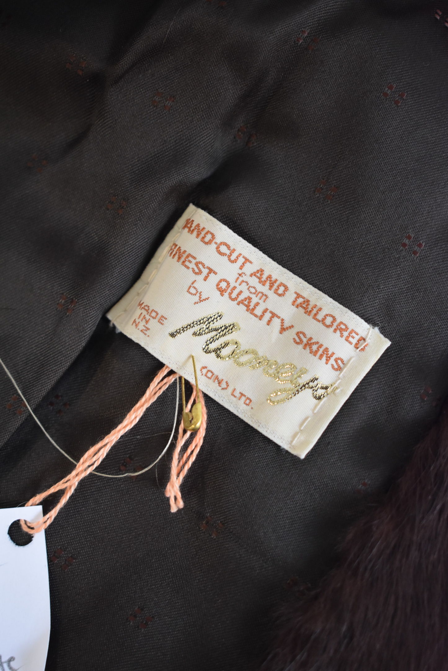 Mooney's NZ made vintage fur coat