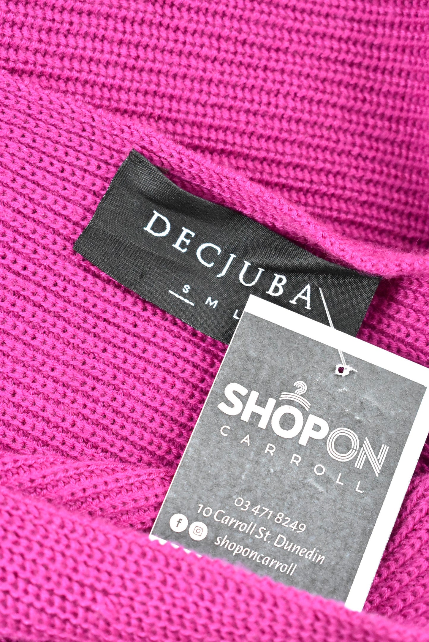 Decjuba cerise off the shoulder dolman sleeve top, S