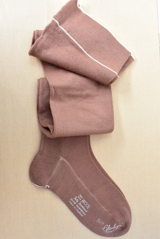 New Vintage Glenlyn, Full Fashioned wool, stockings 9.5in, (as new, never worn)