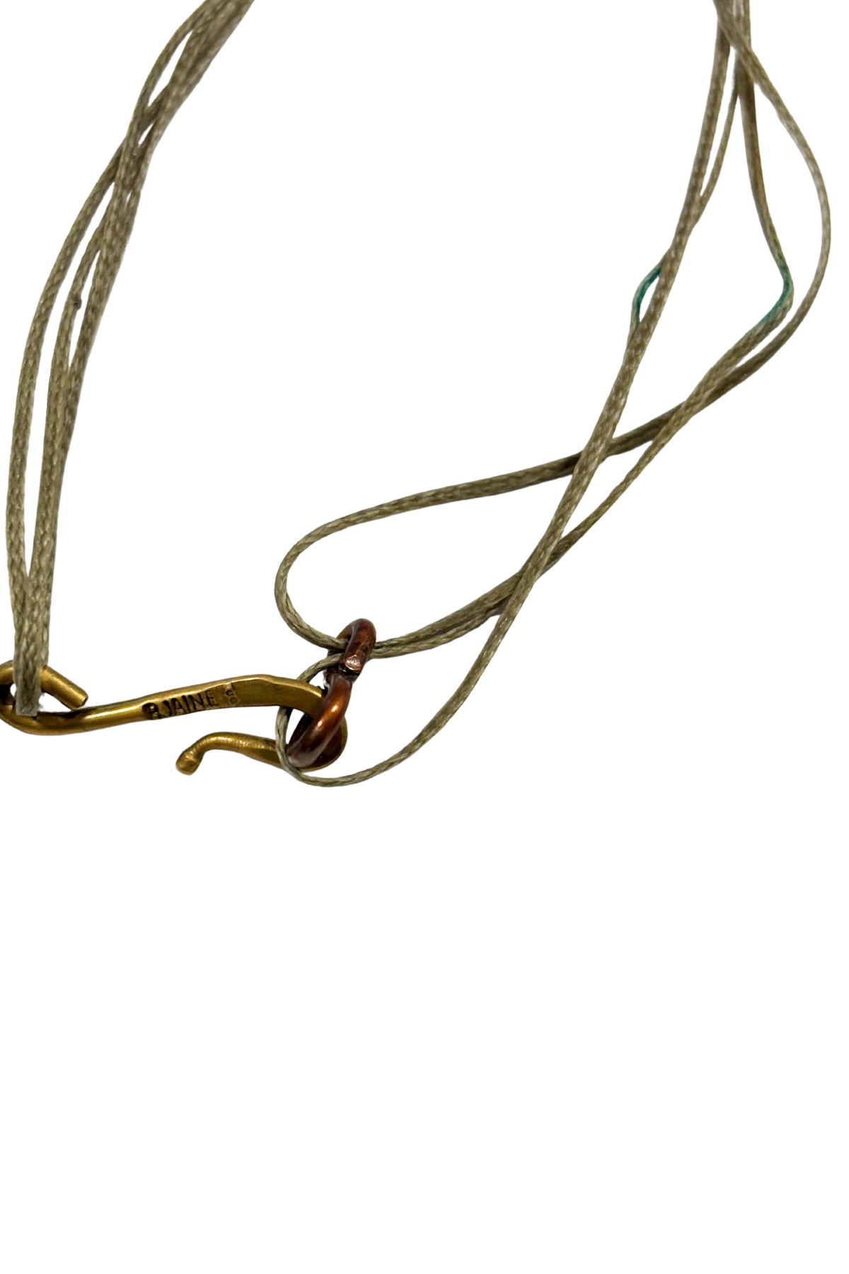 Earthy glass circles necklace