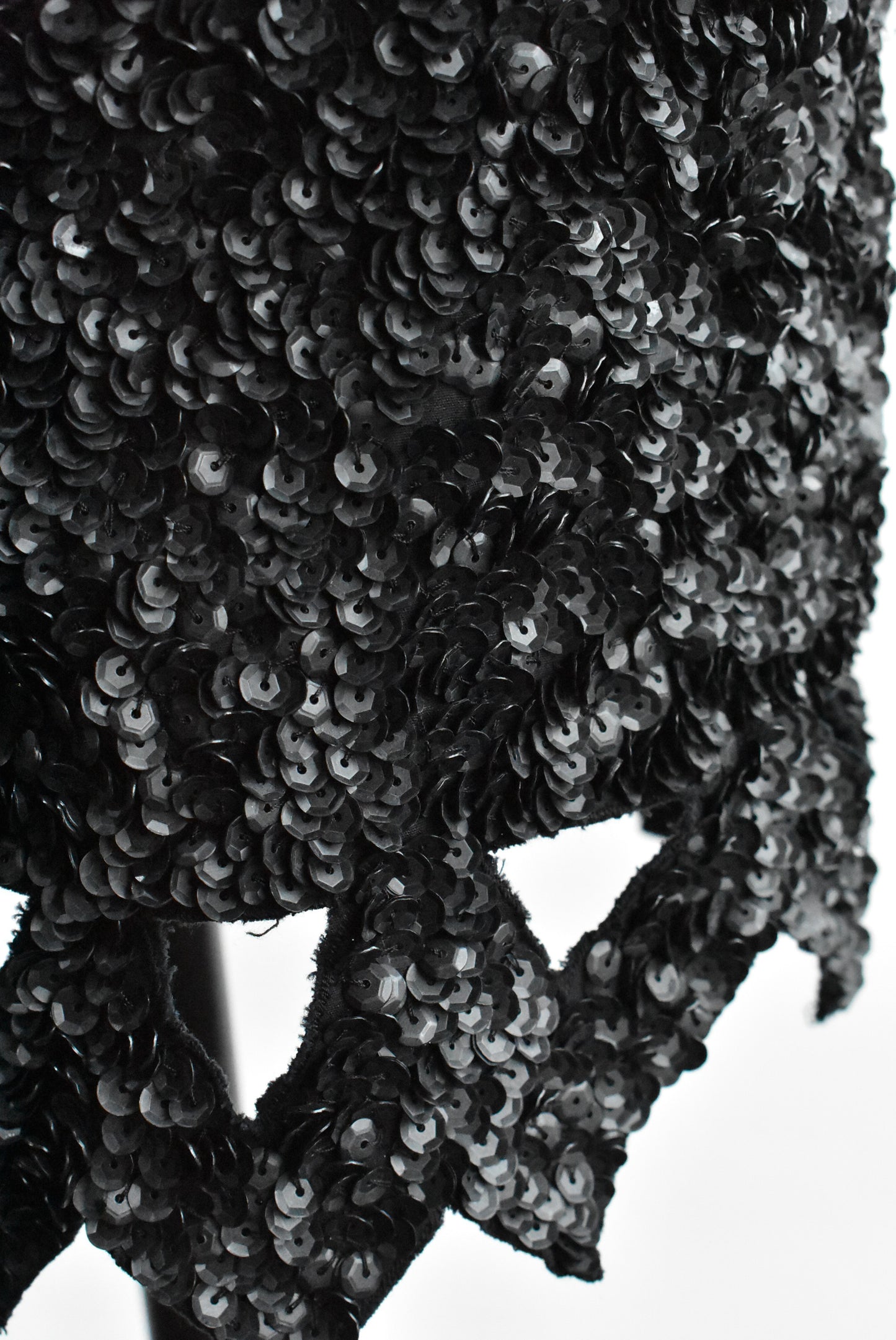 Aje black sequined mini skirt, 8