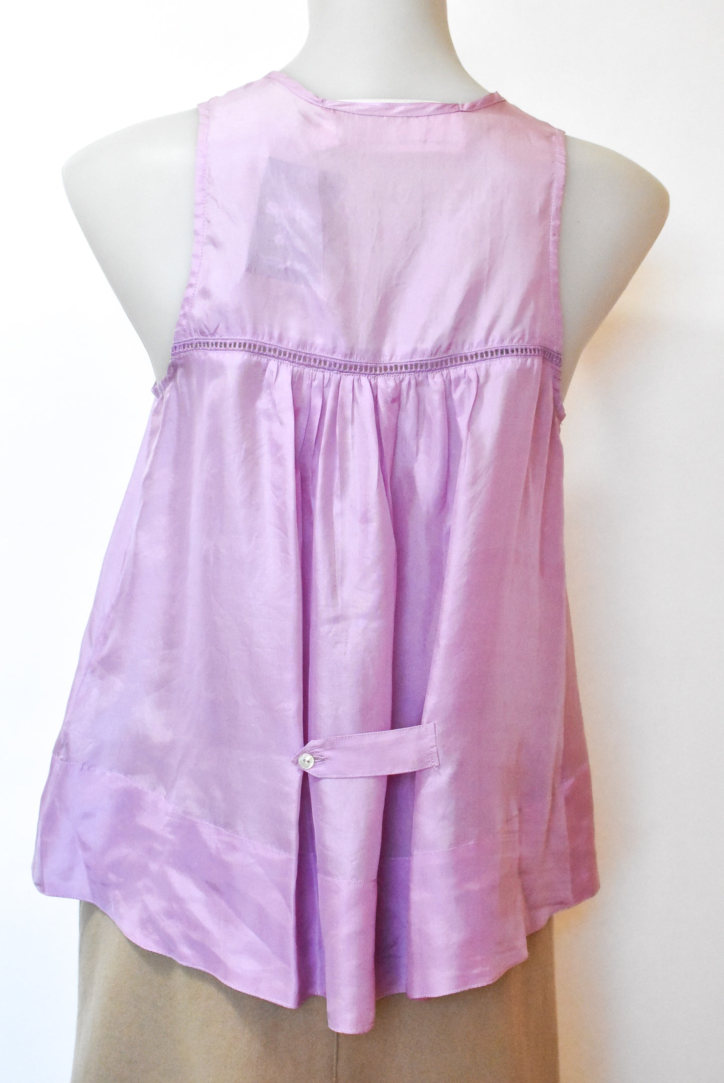 Cooper by Trelise silk lattice front top, size 2