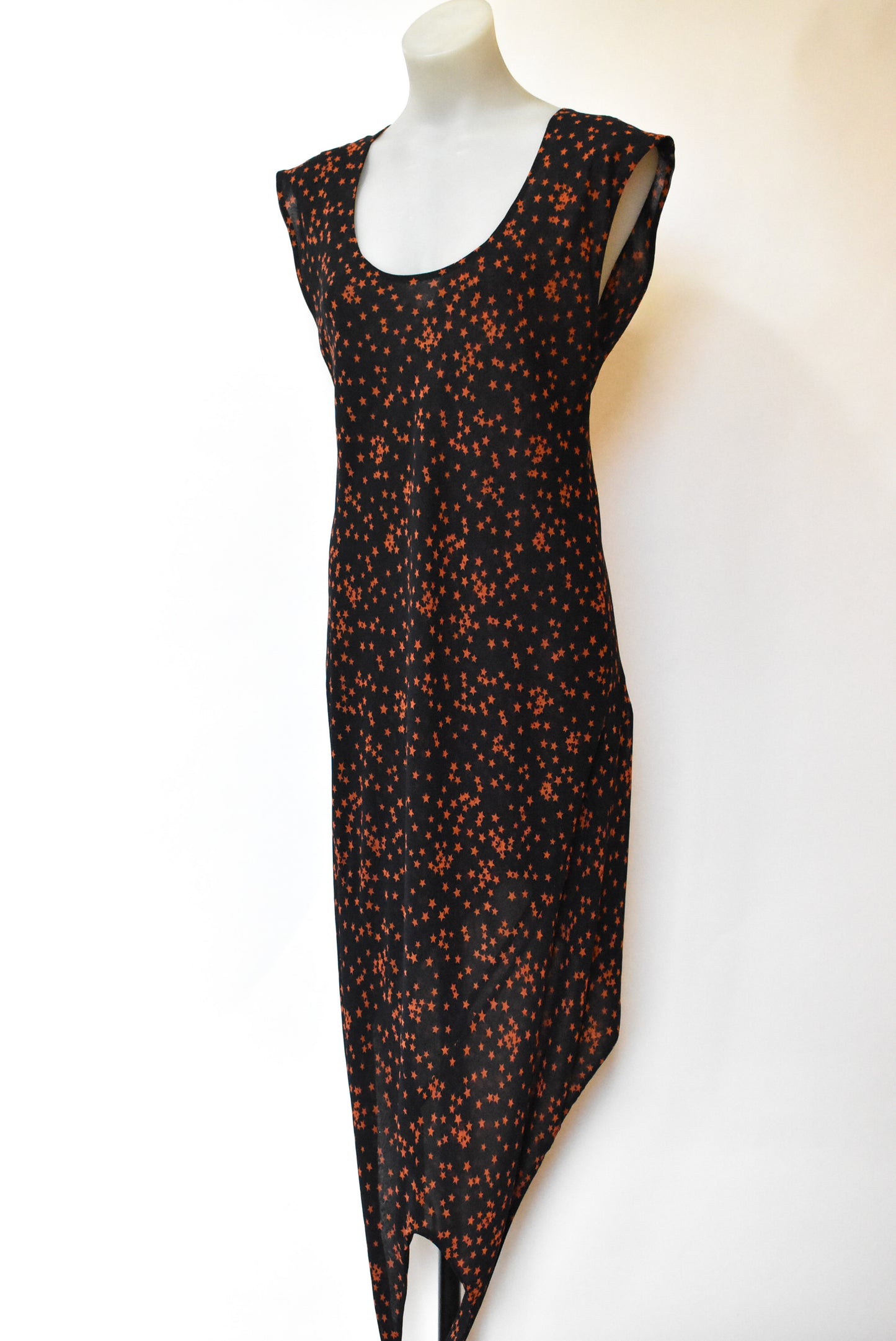 World Famous sheer star print top, M