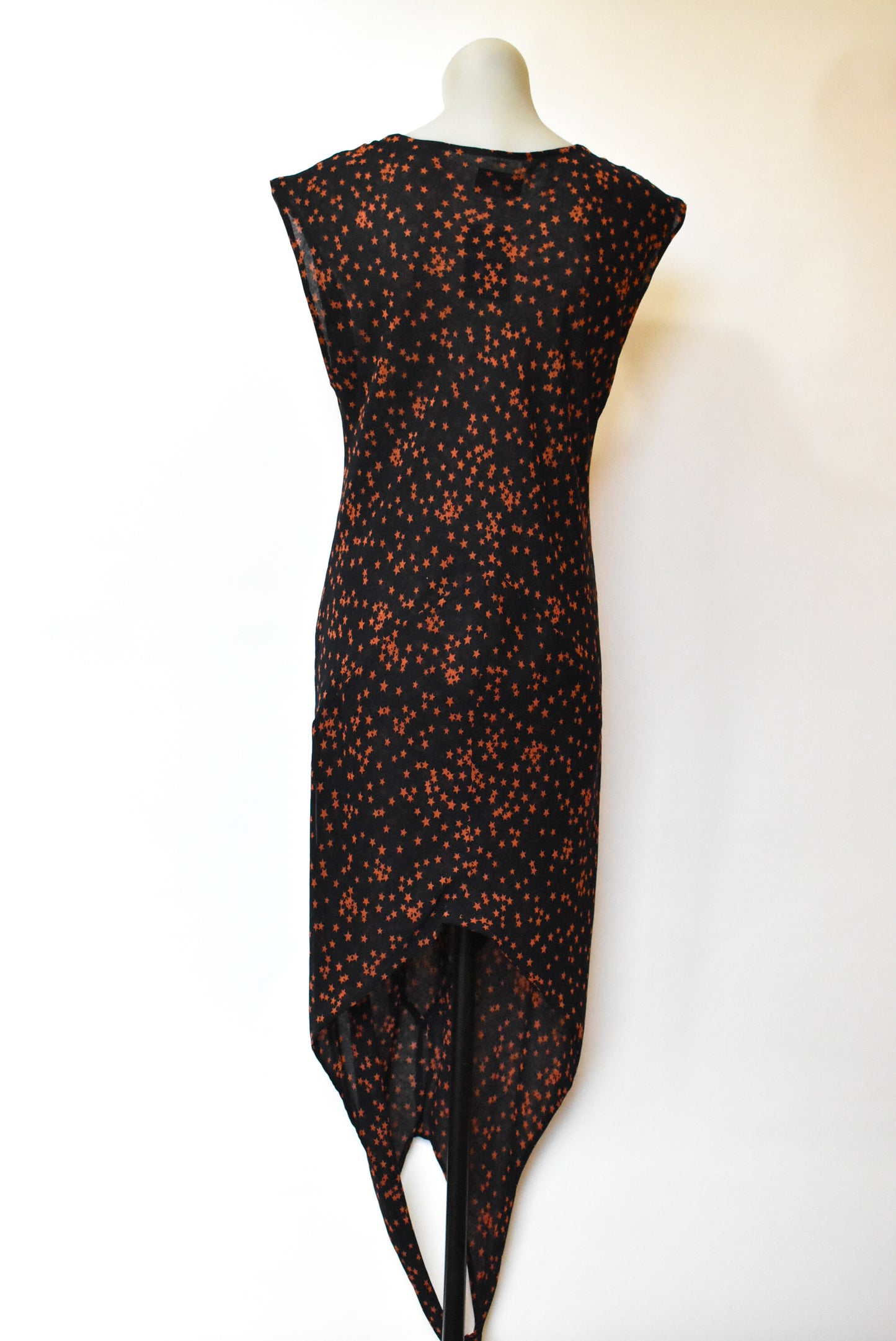 World Famous sheer star print top, M