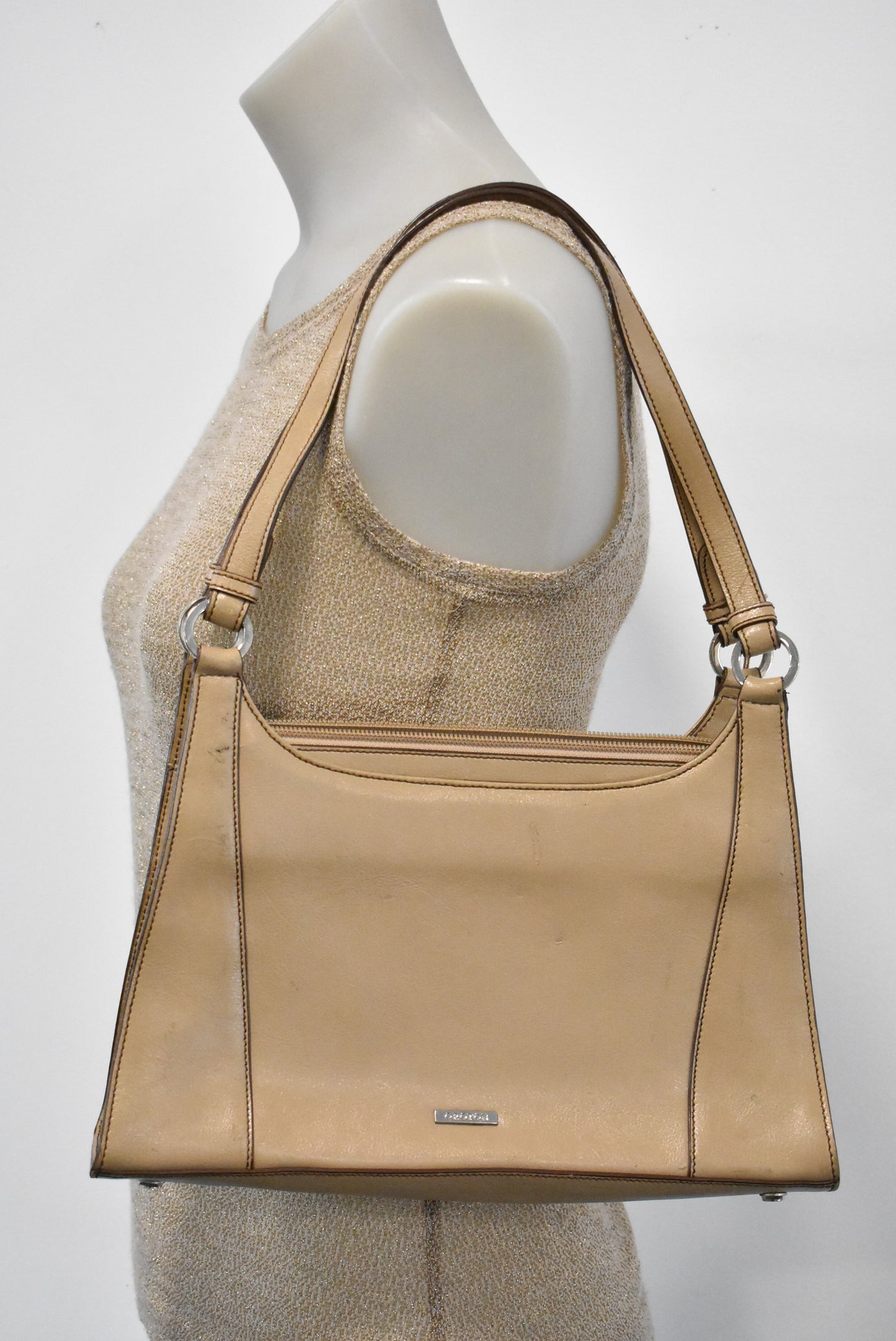 Oroton beige handbag