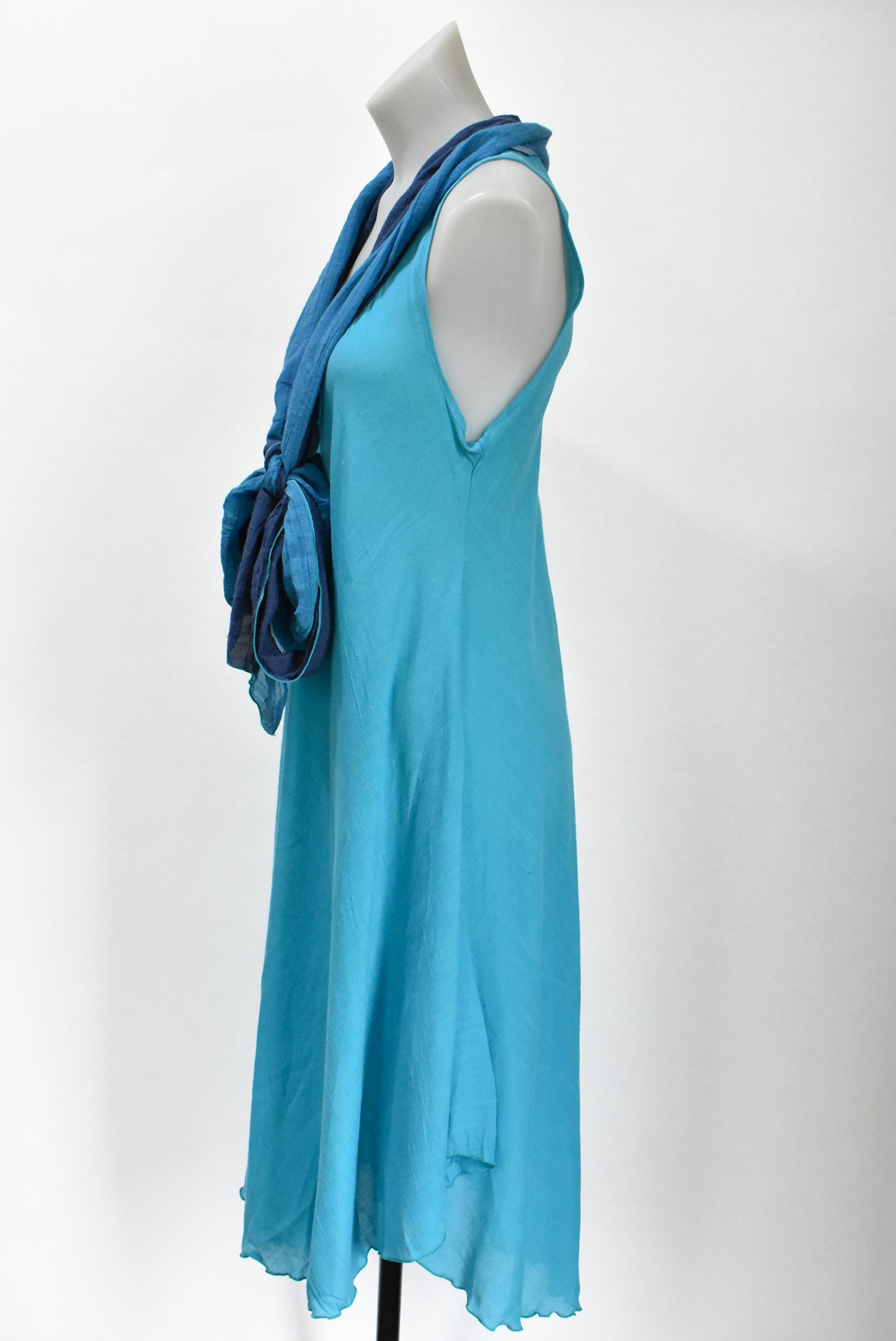 Silk dress with wrap feature, XL