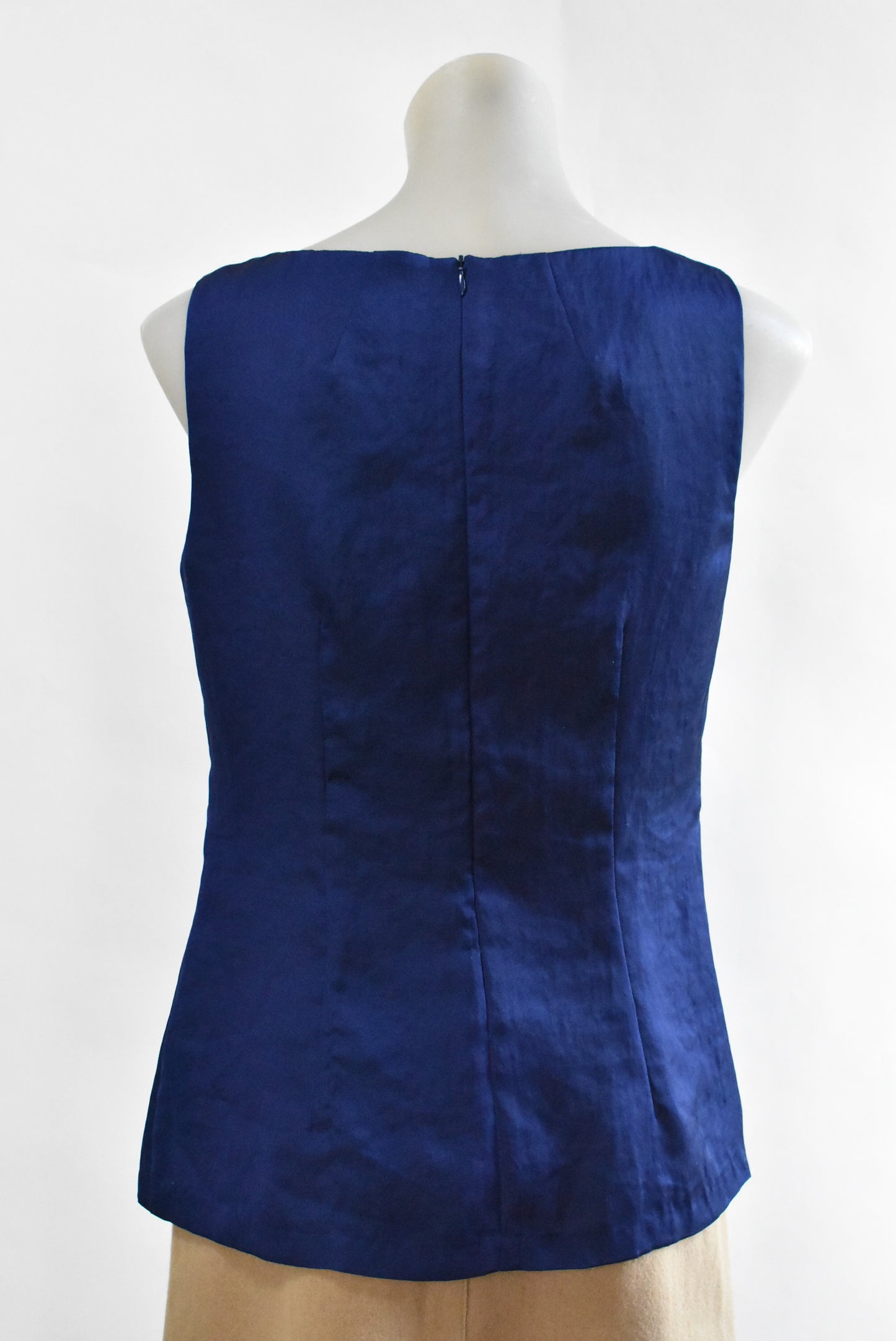 Veronika Maine, The Individual sleeveless ruffle front top, 10