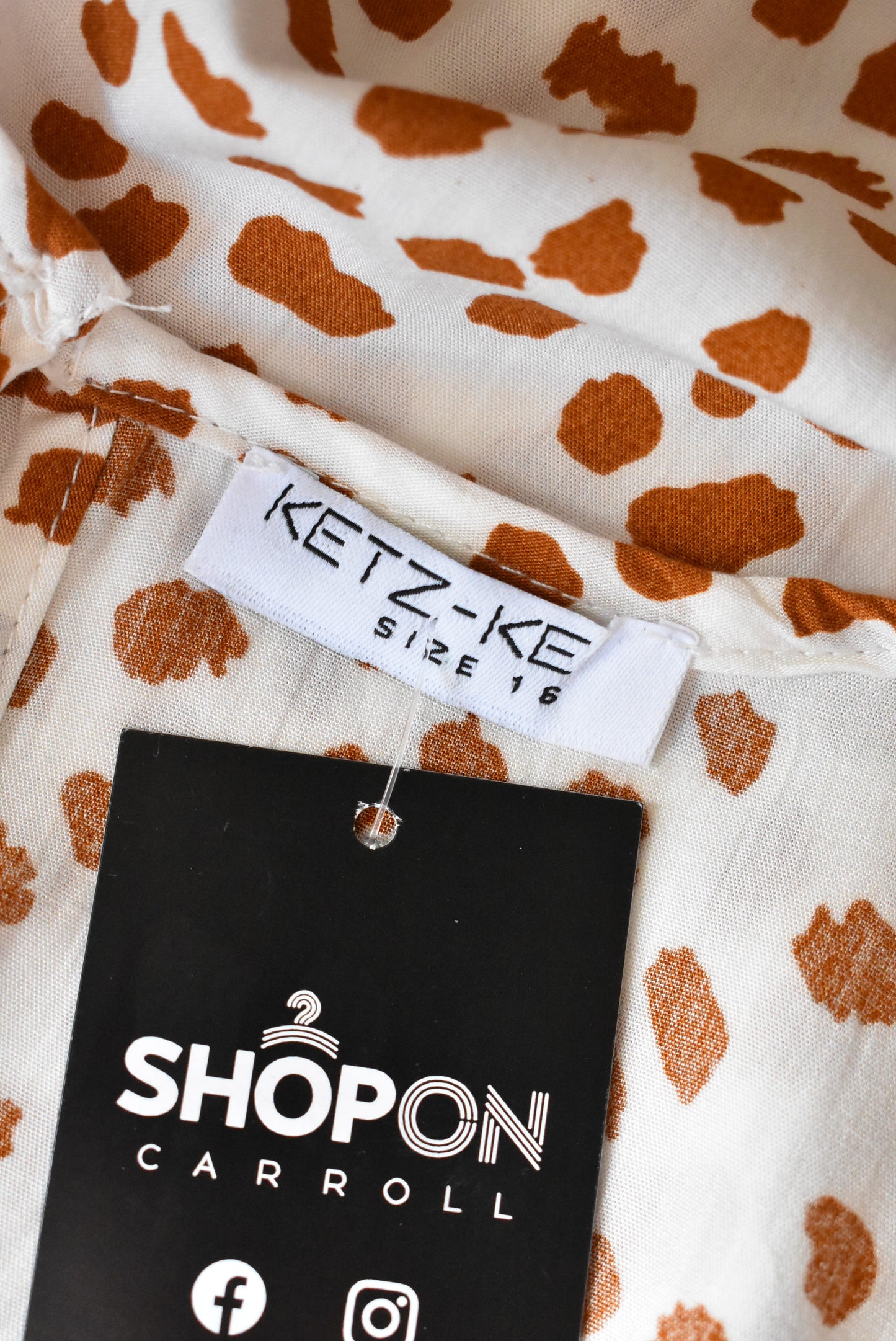 Ketz-ke animal-ish print top, 16