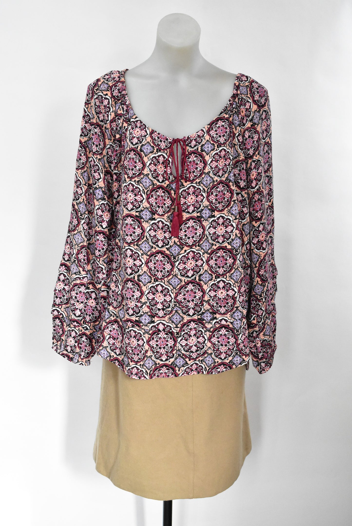 Billabong oversized peasant top, 12