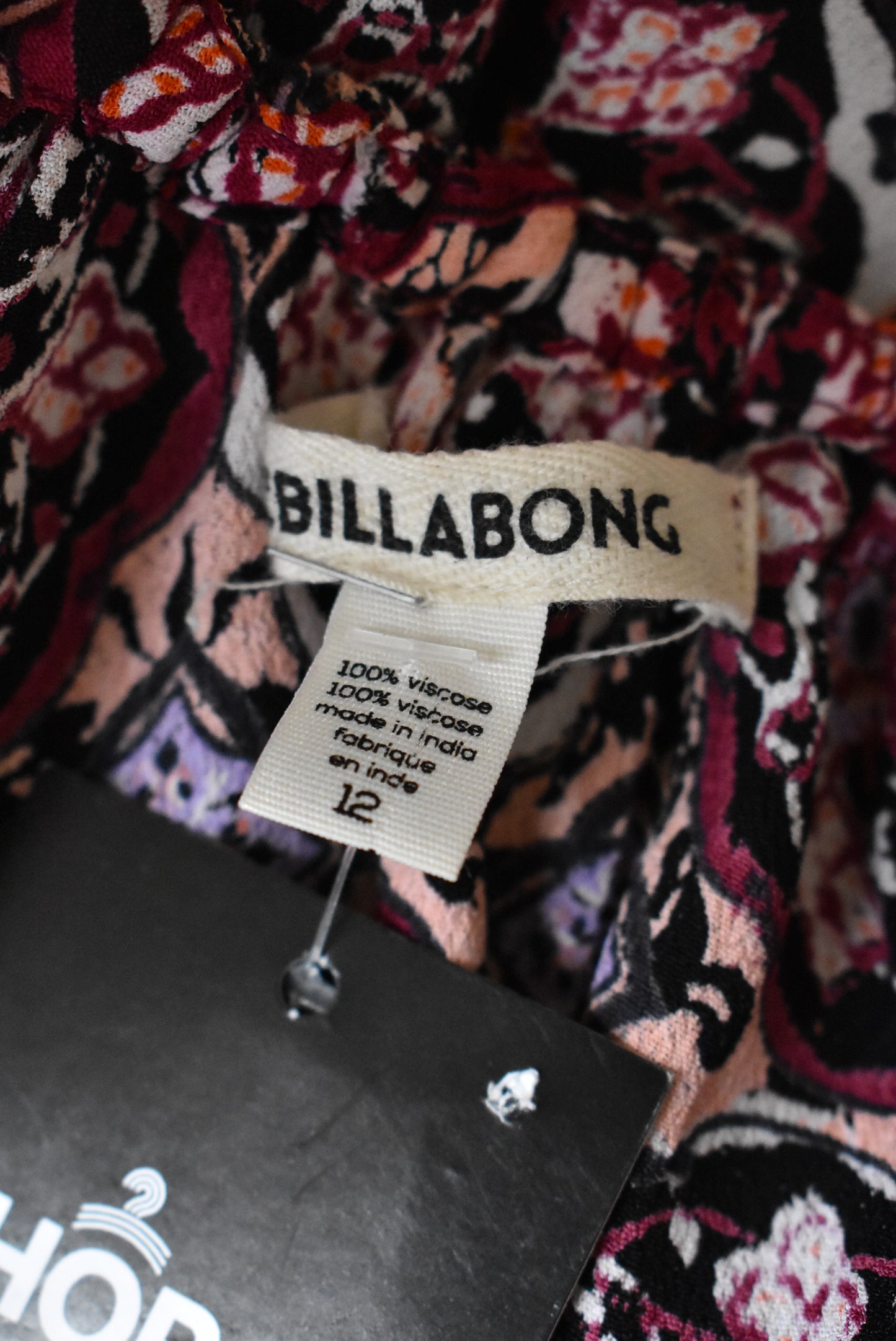 Billabong oversized peasant top, 12