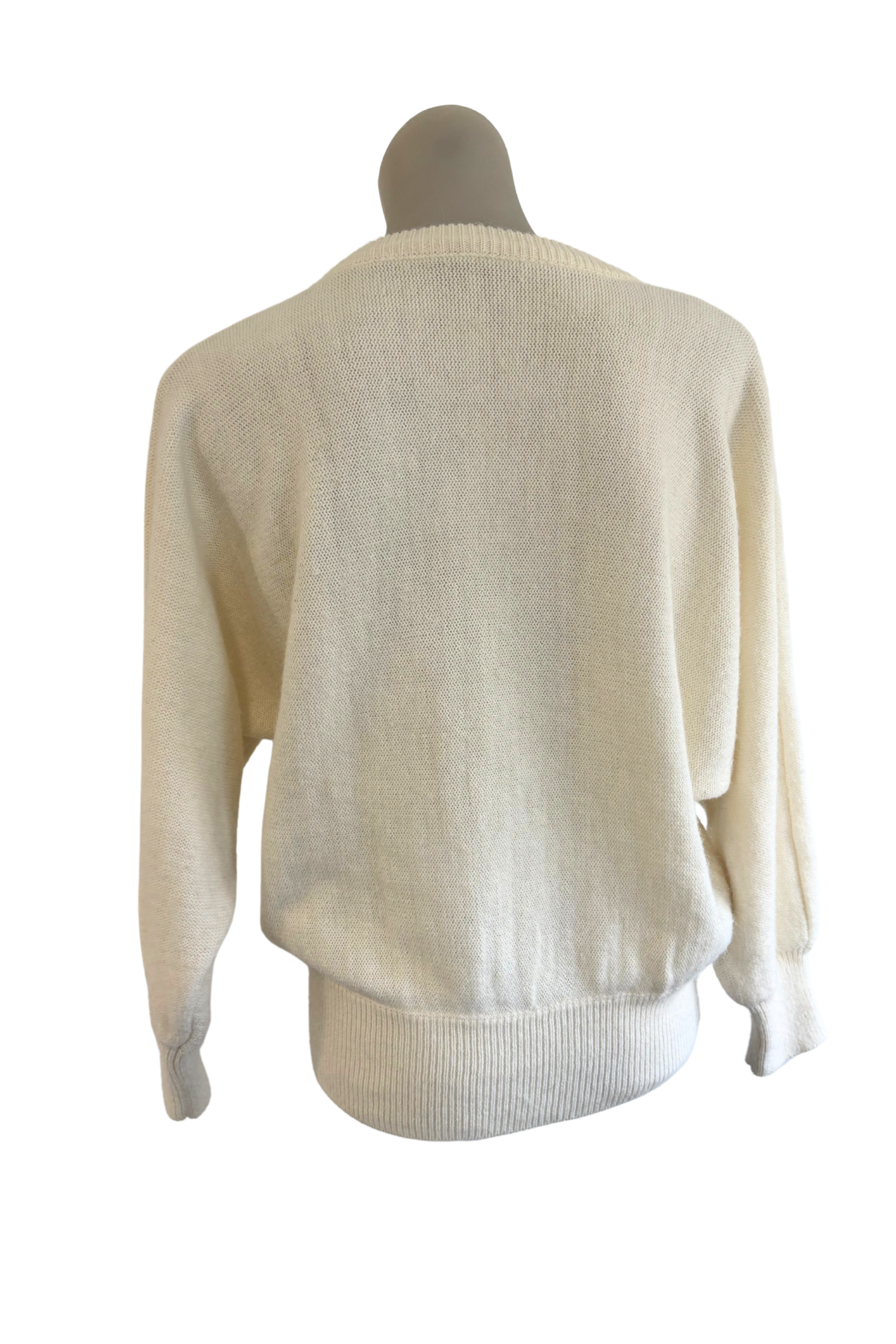 Amazing pearl beaded knit jumper, M