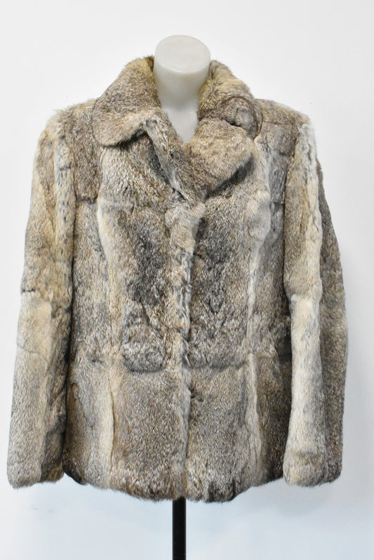 Rabbit fur jacket, M