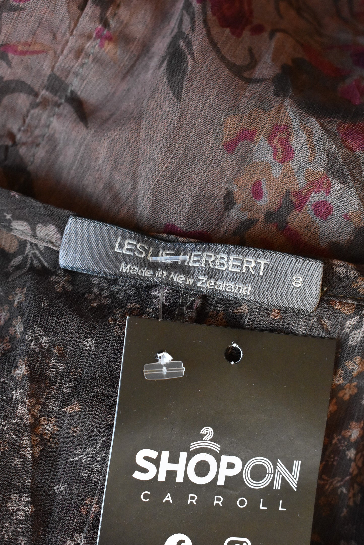 Leslie Herbert, made in NZ, sheer dress, 8