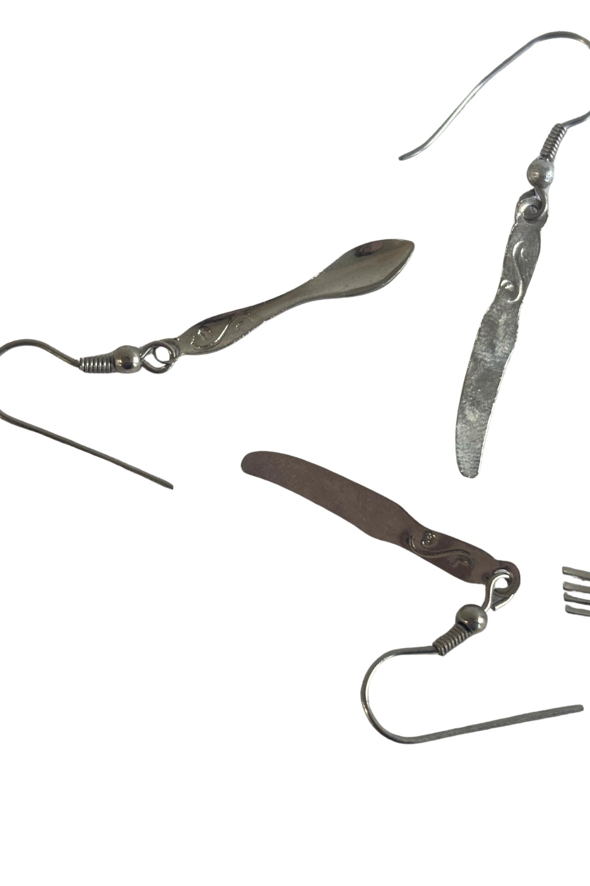 Cutlery themed earring bundle