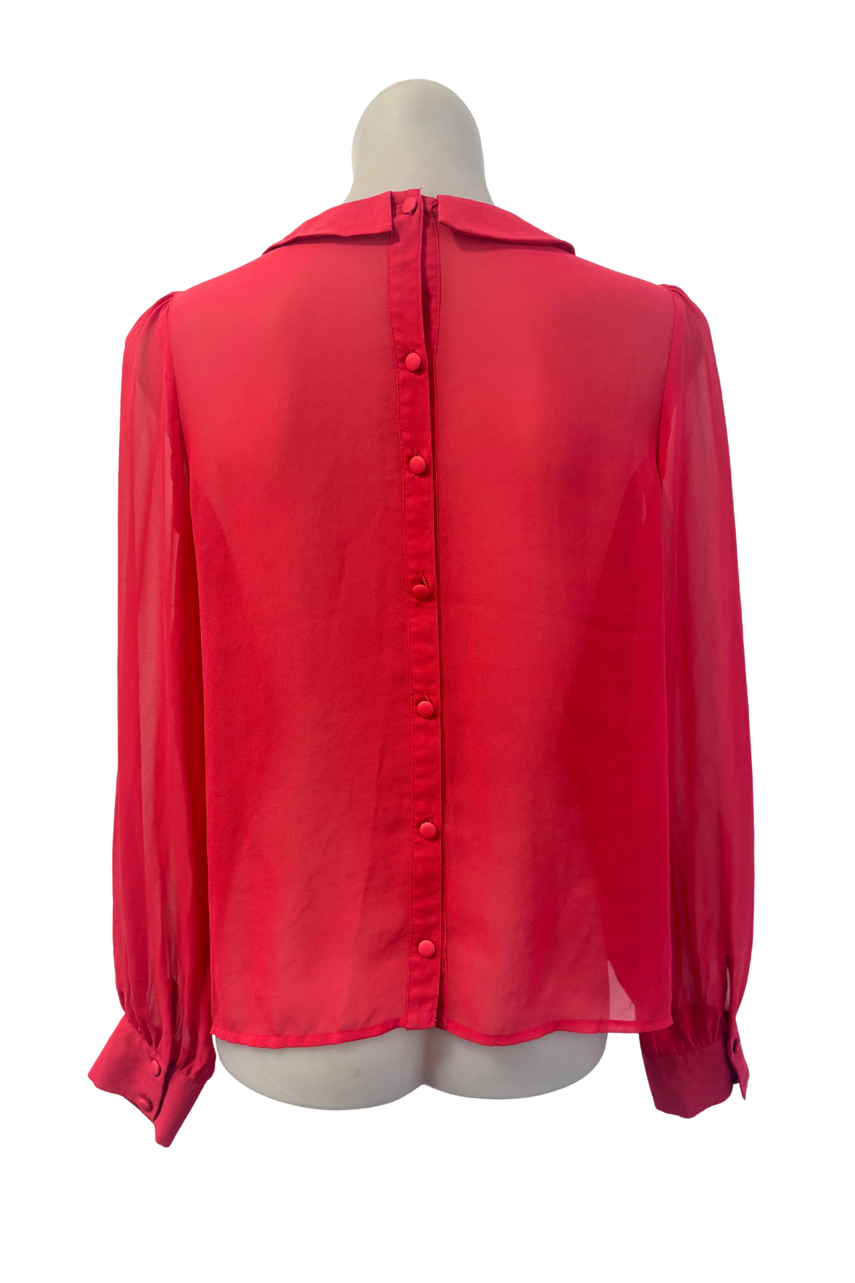 Top Shop vibrant ruffled collared blouse, 12