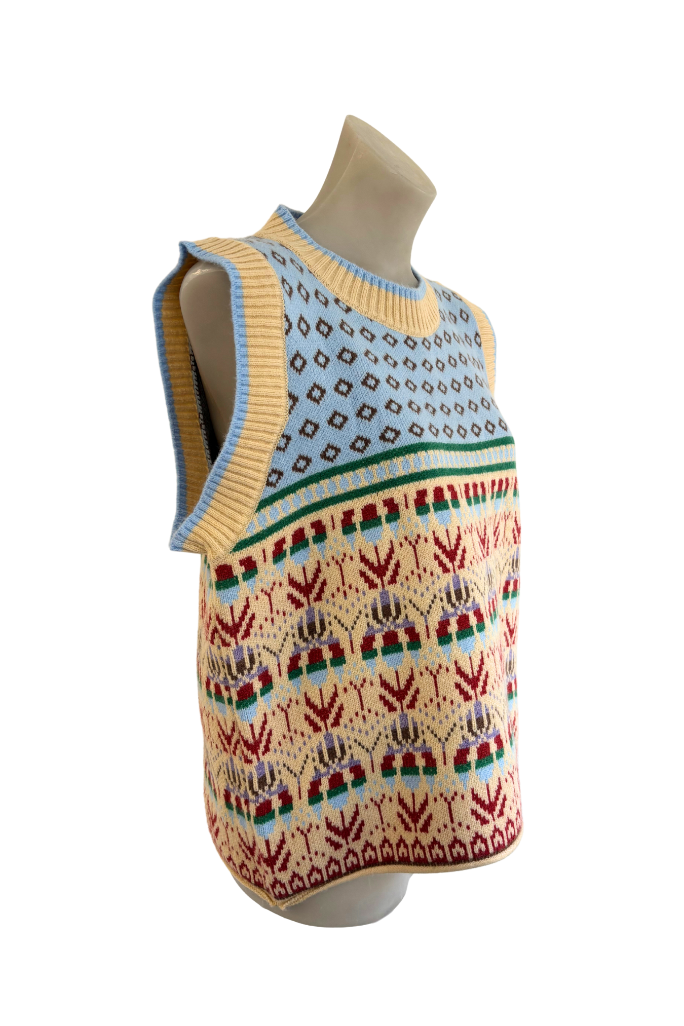 Super funky patterned vest, M/L