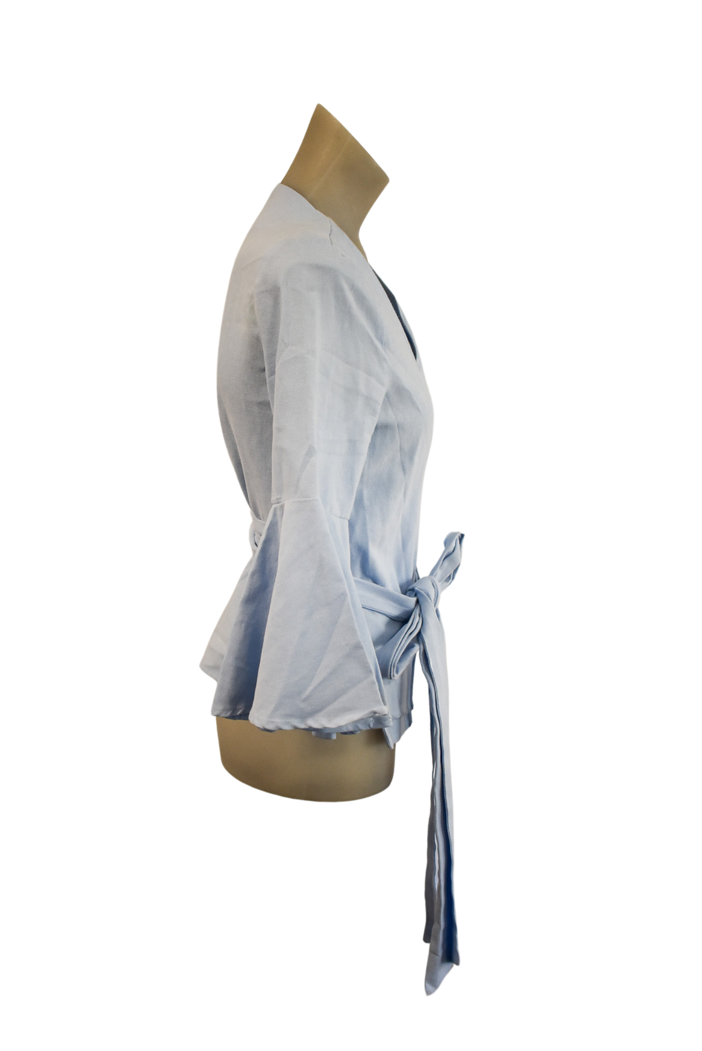 Seed Heritage baby blue wrap top, 10