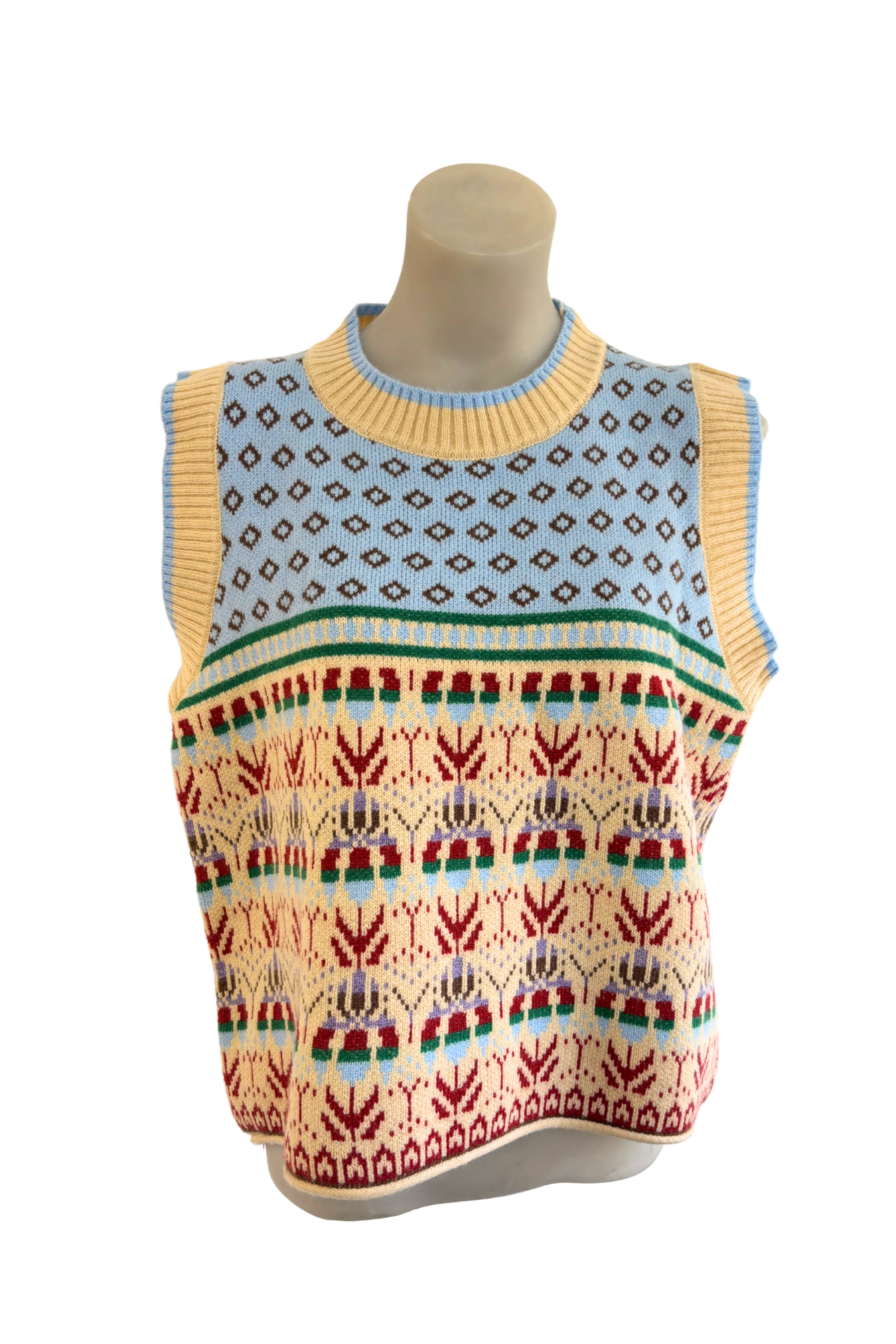 Super funky patterned vest, M/L