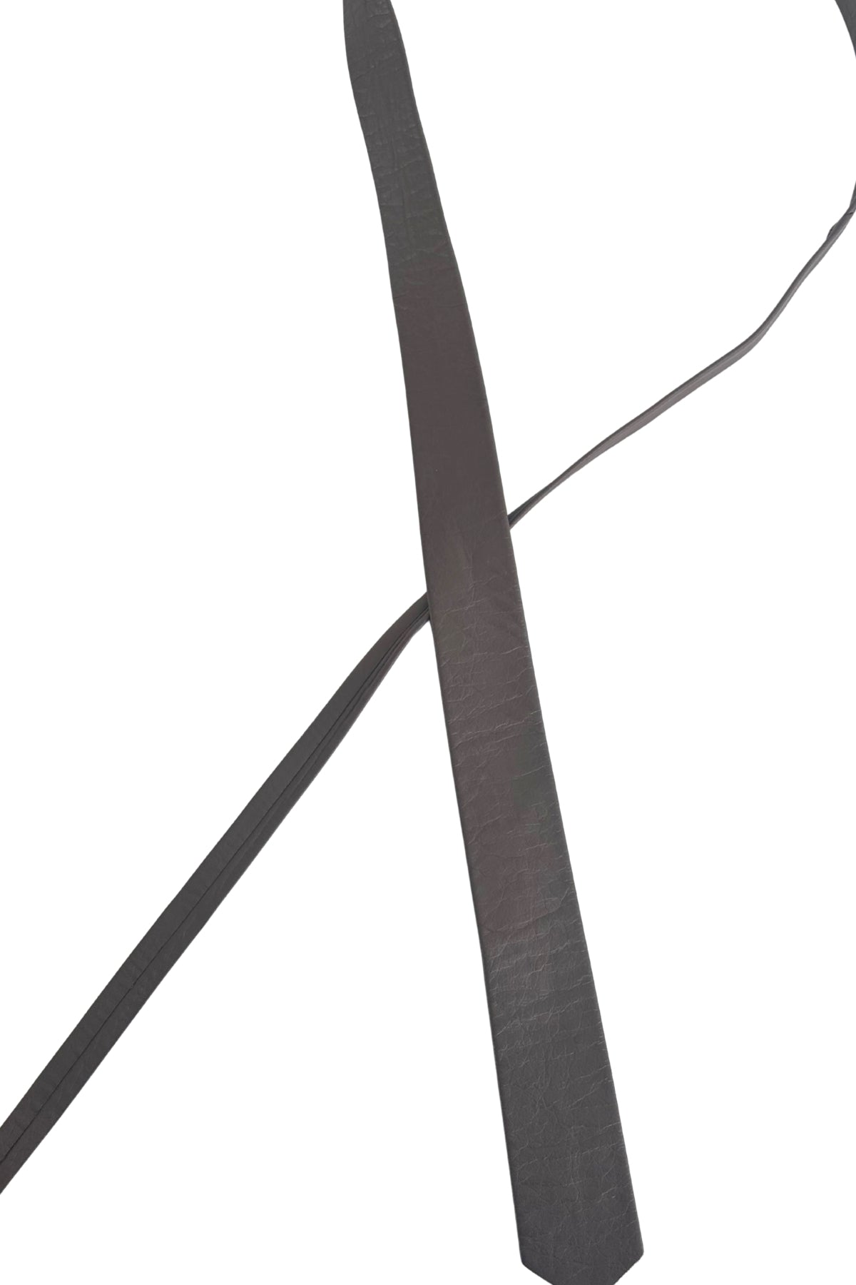 Satori genuine nappa brown leather NZ made tie