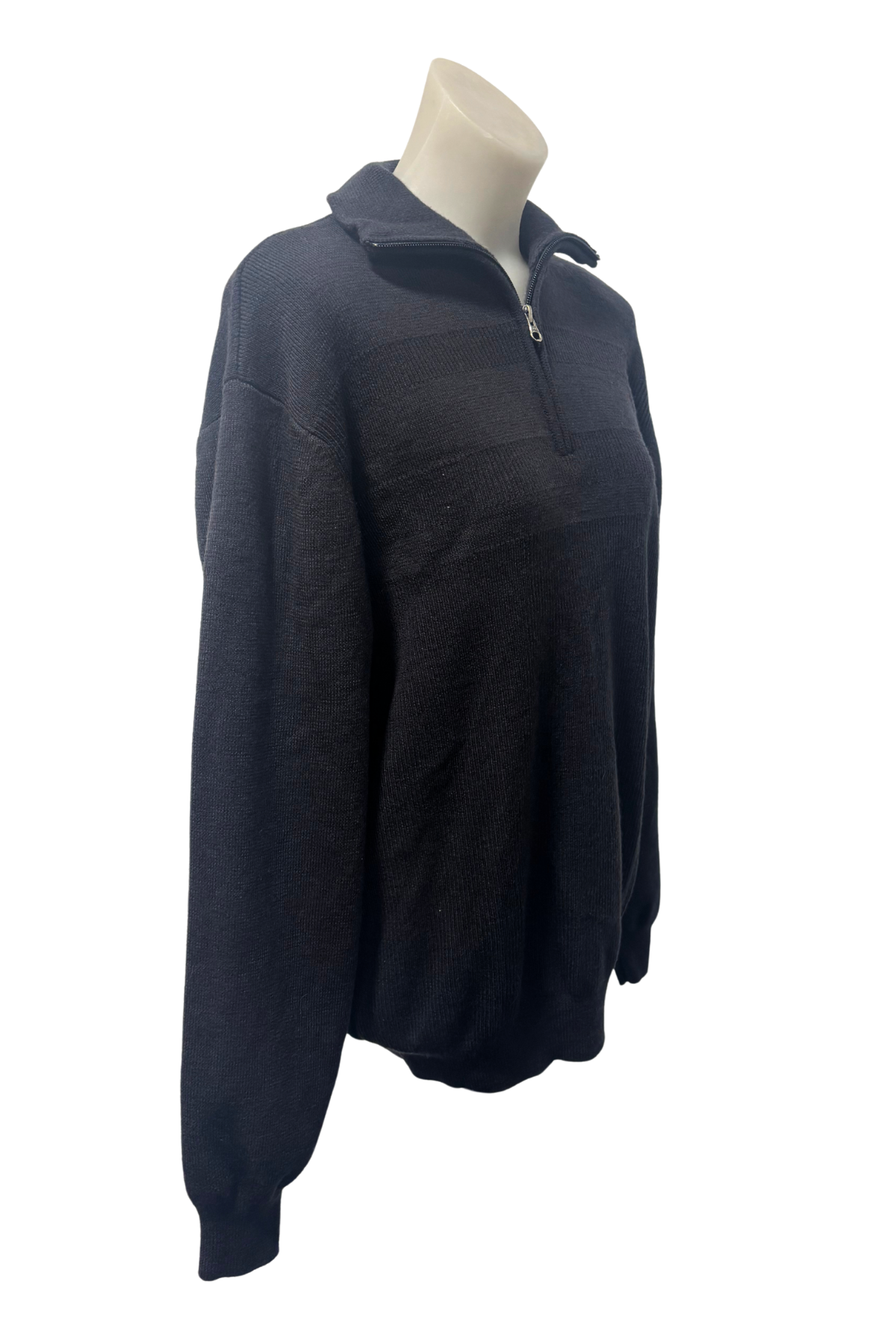 Silverdale 1/4 zip knit sweater, XL