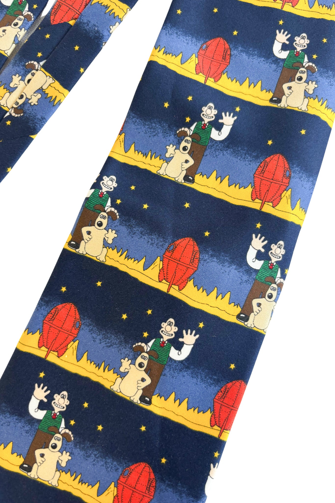 Vintage 1990's Marks & Spencer Wallace + Gromit A Grand Day Out tie