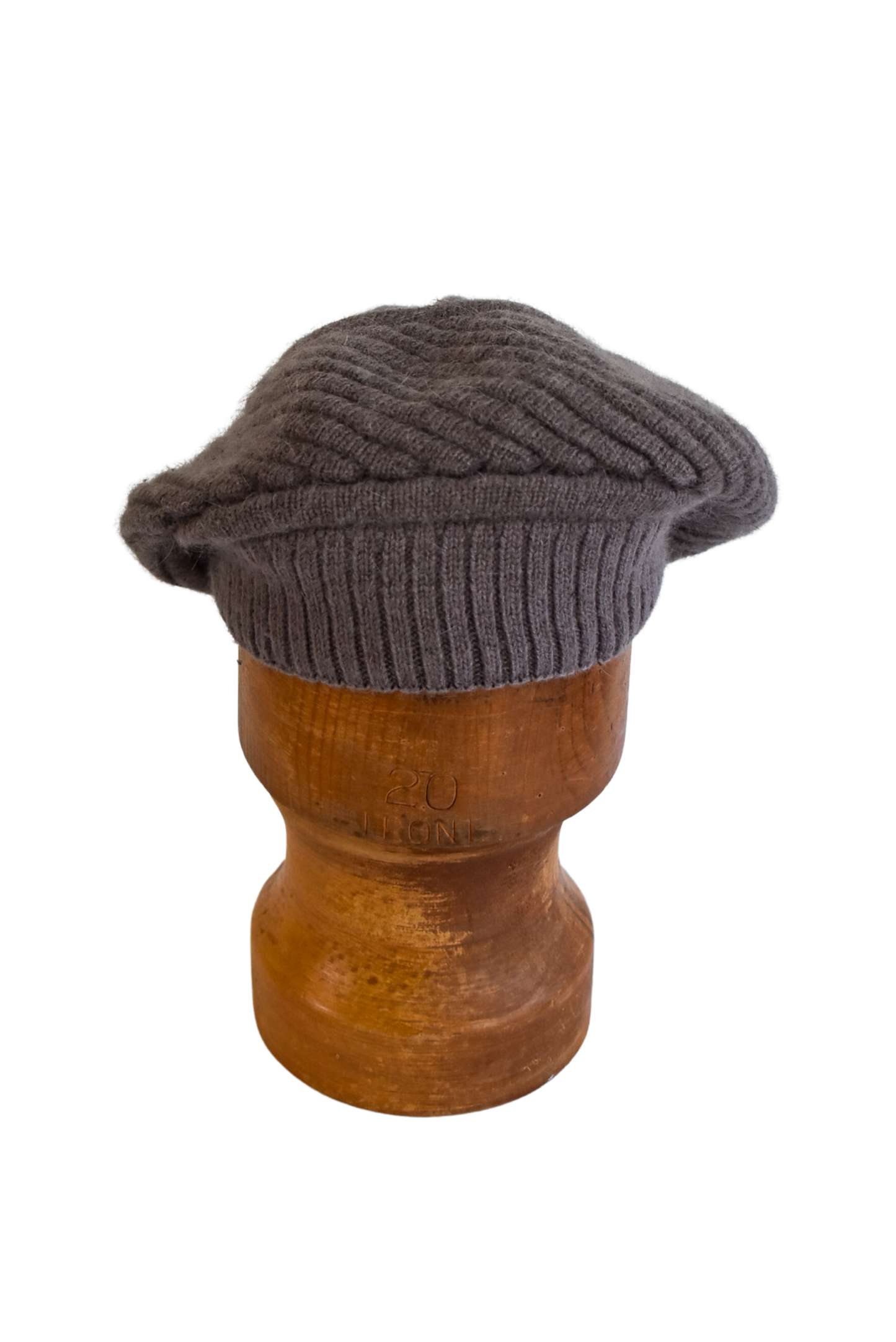 Angora blend knit beret