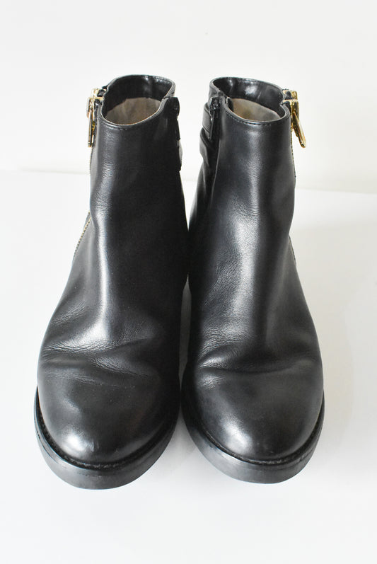 Tata zip and buckle boots, 235 (Korean size - NZ 4, EU 36)