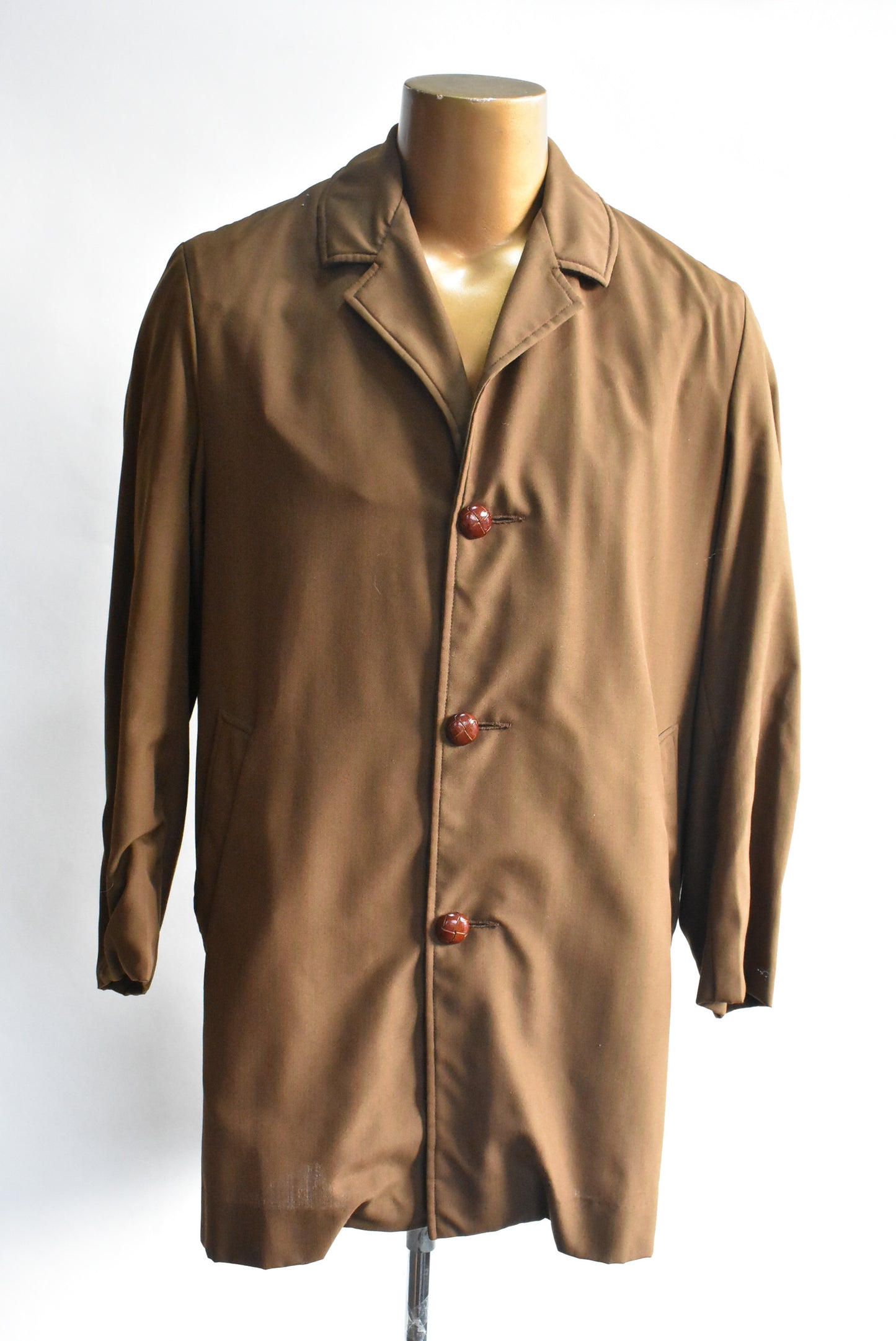 Klipper retro men's lined coat, made in NZ, 36