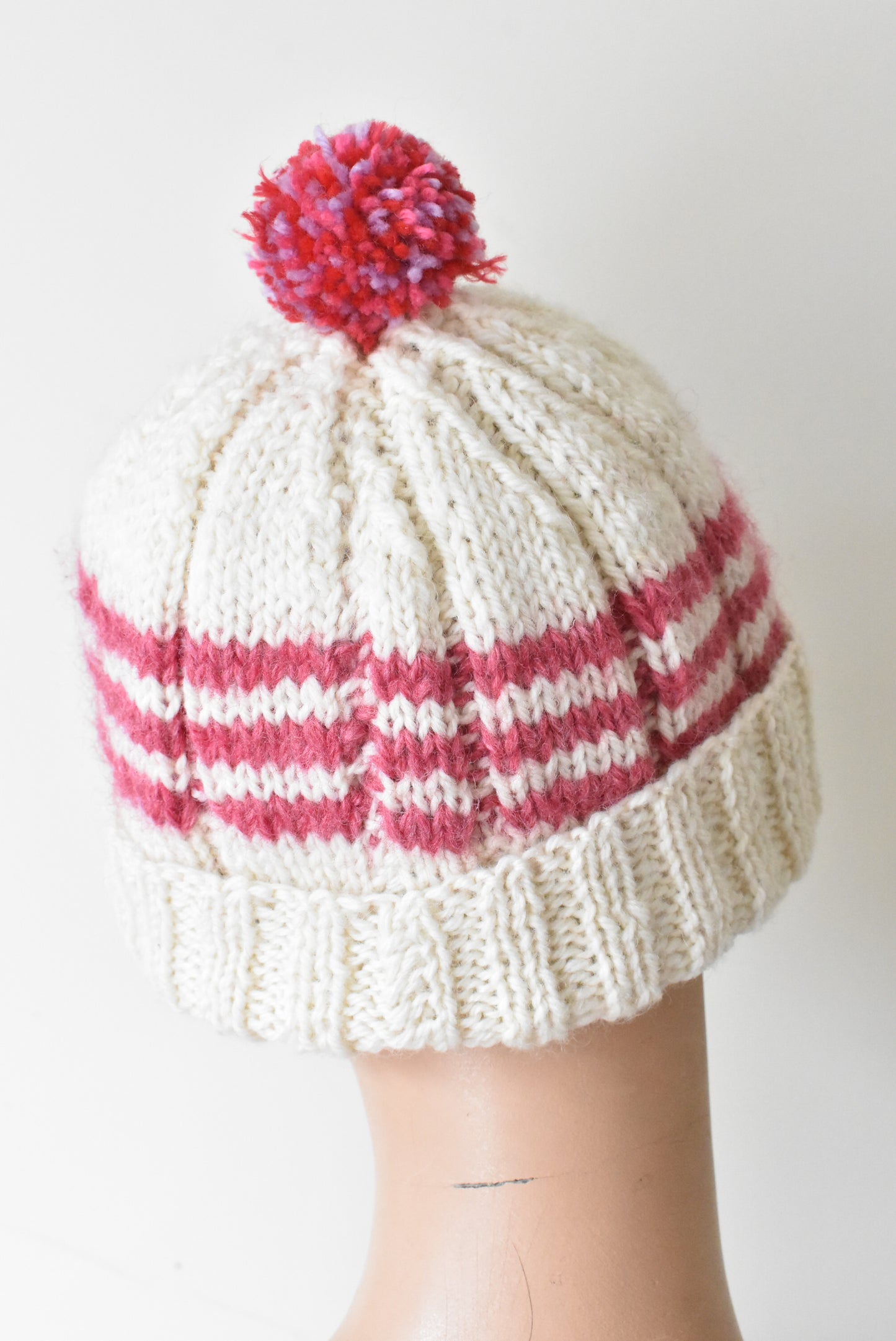 Handmade stripy hat
