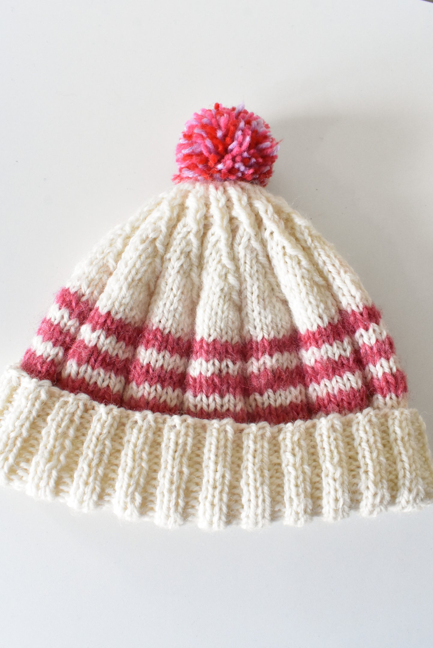Handmade stripy hat