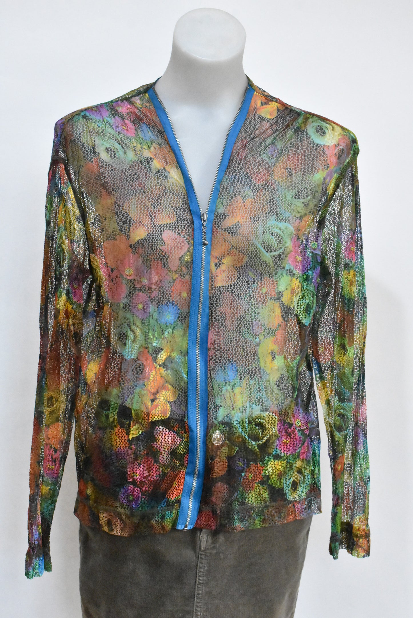 Verge rainbow net top, XL