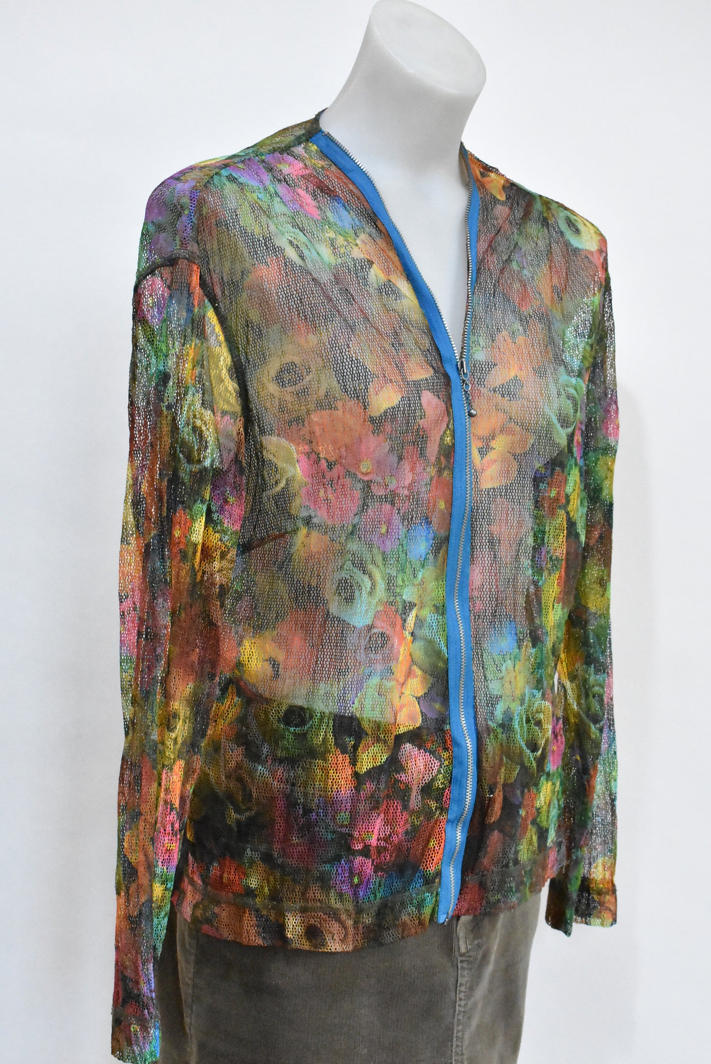 Verge rainbow net top, XL
