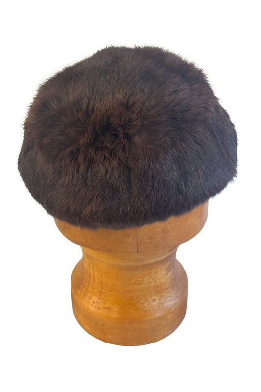 Genuine fur beanie