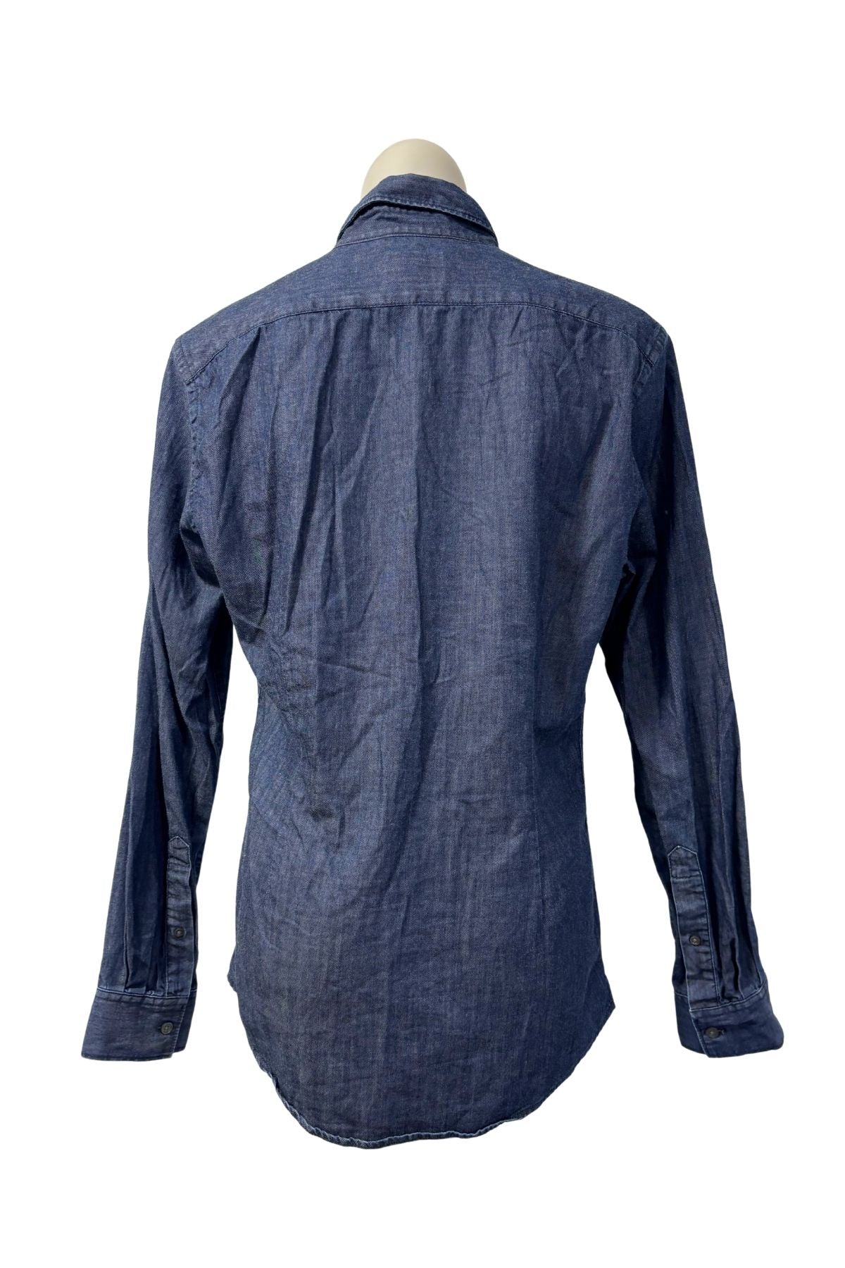ACNE dark denim button up blouse, S/M