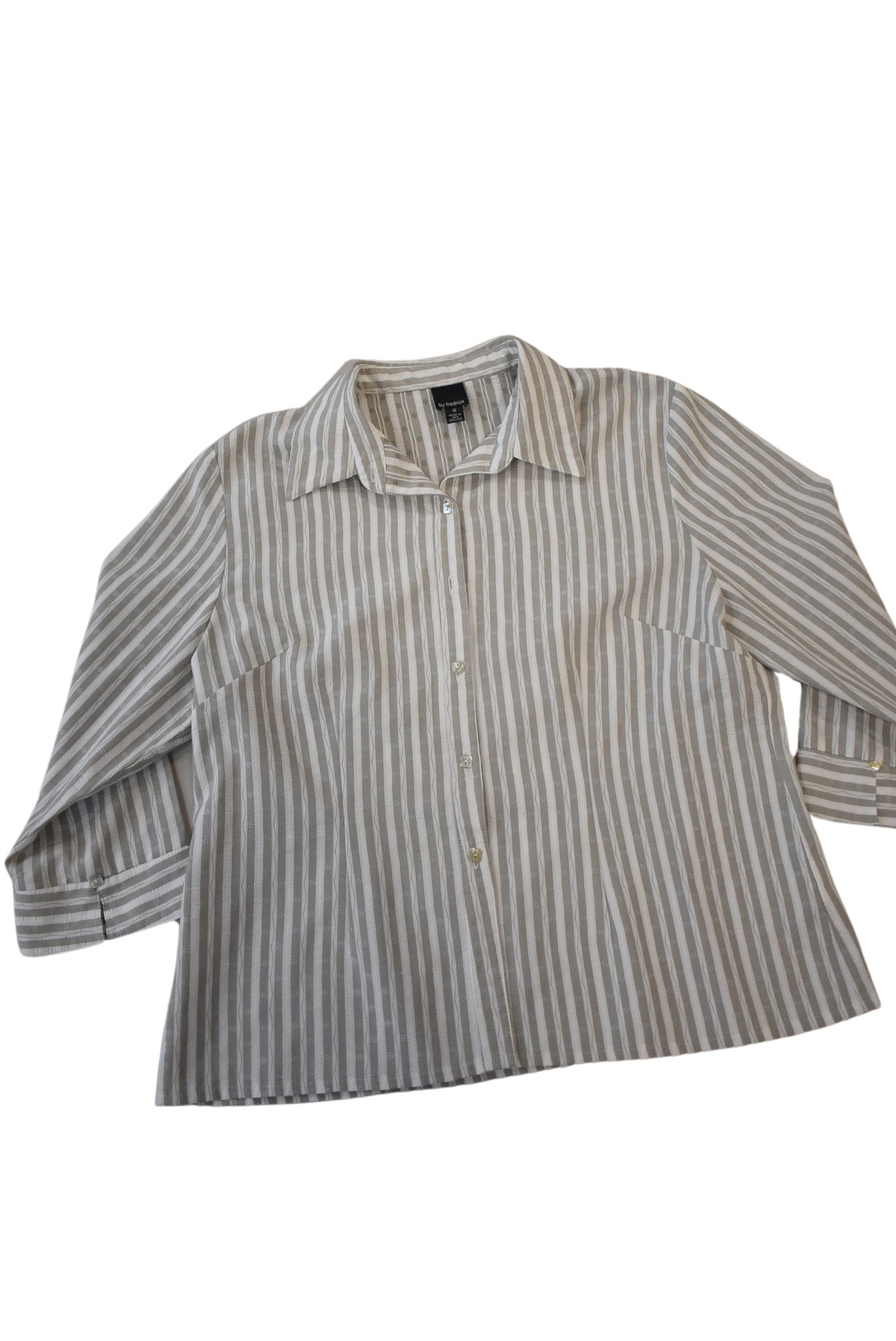 By Frederick NZ made button up blouse, 16