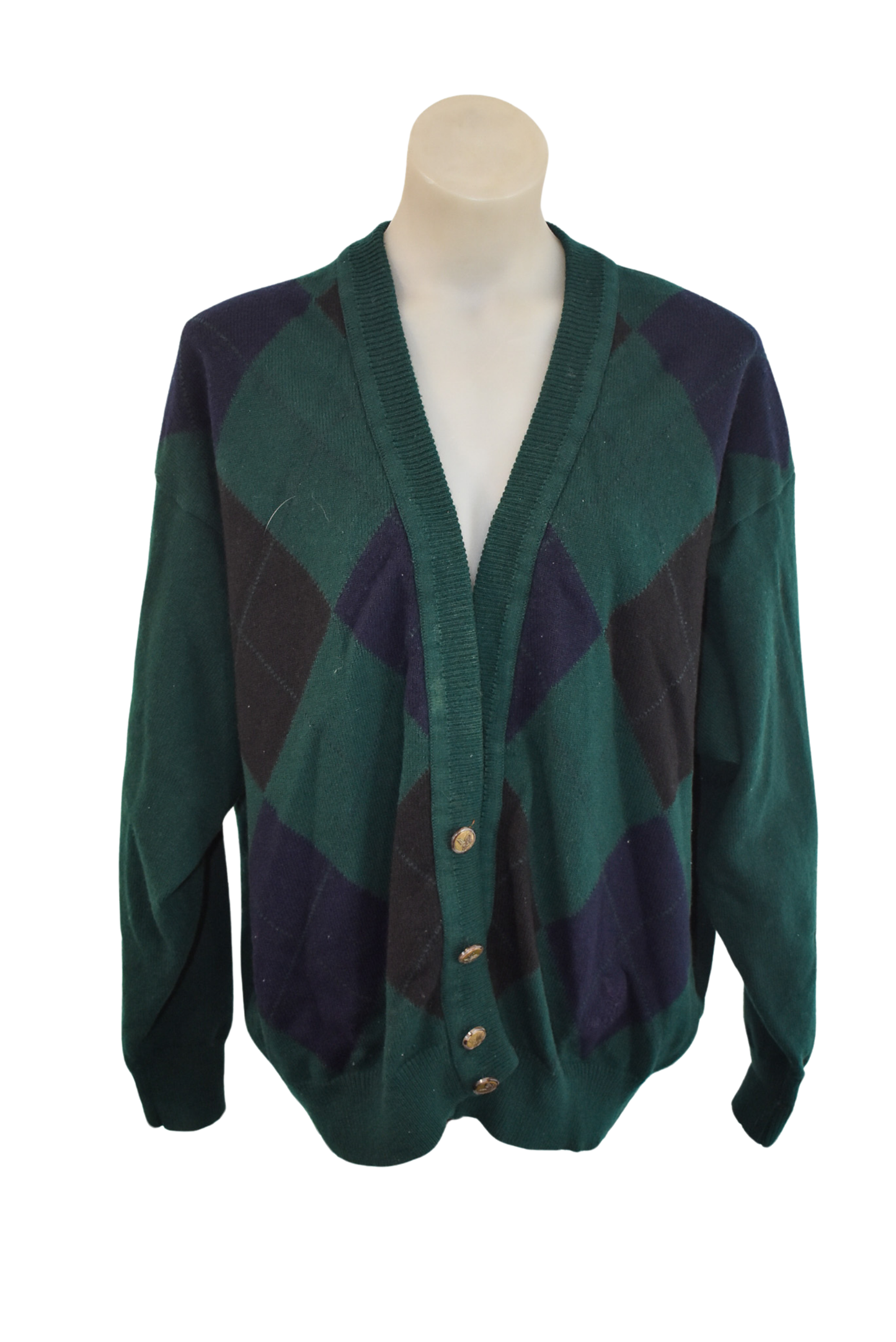Lyle & Scott NZ made 100% Lambswool cardigan, L