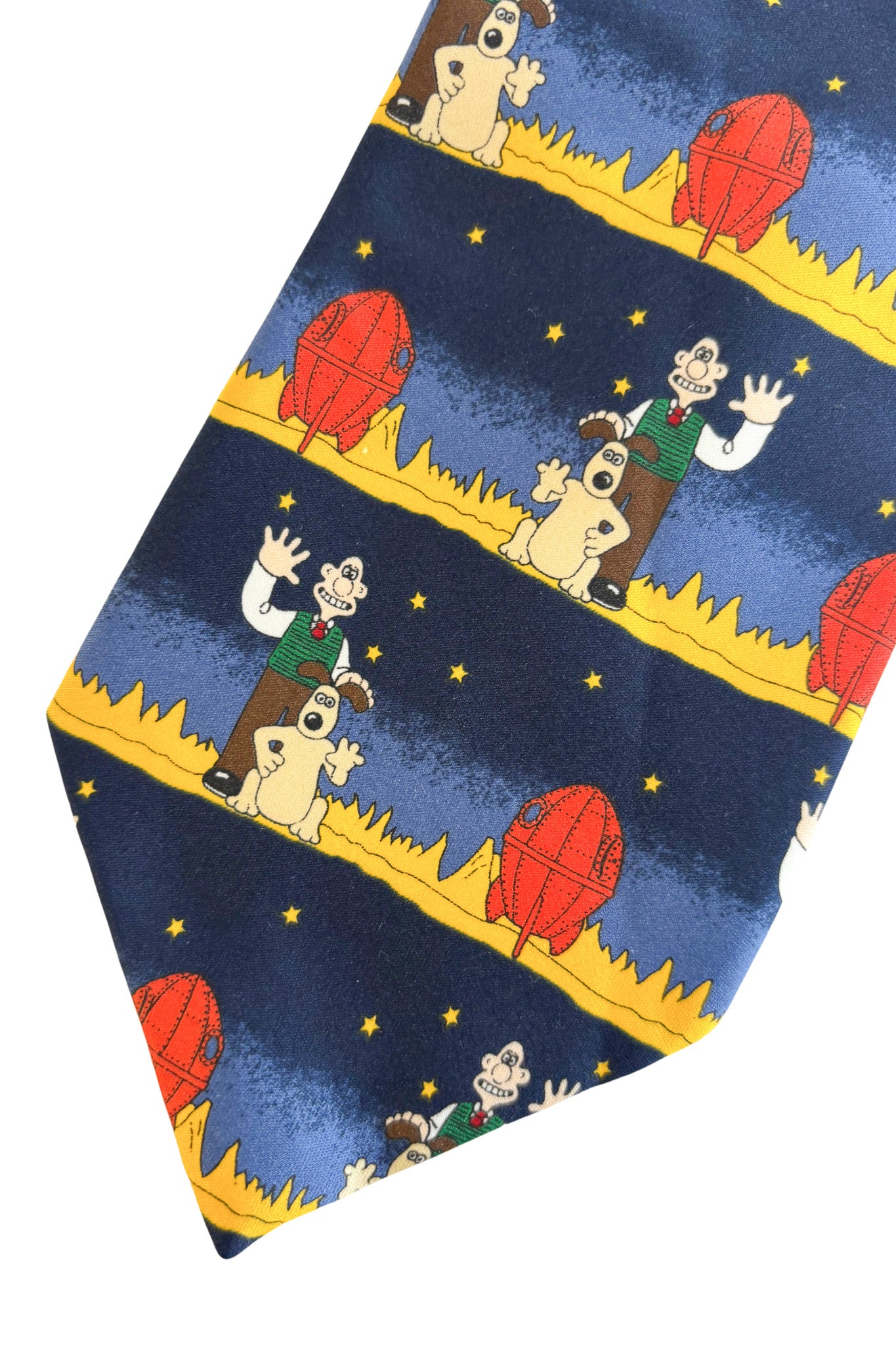 Vintage 1990's Marks & Spencer Wallace + Gromit A Grand Day Out tie
