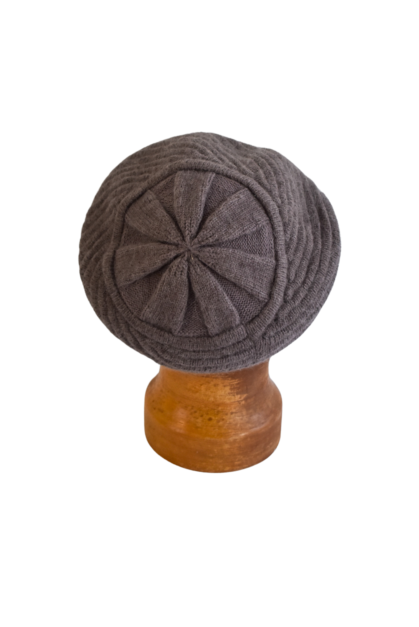 Angora blend knit beret