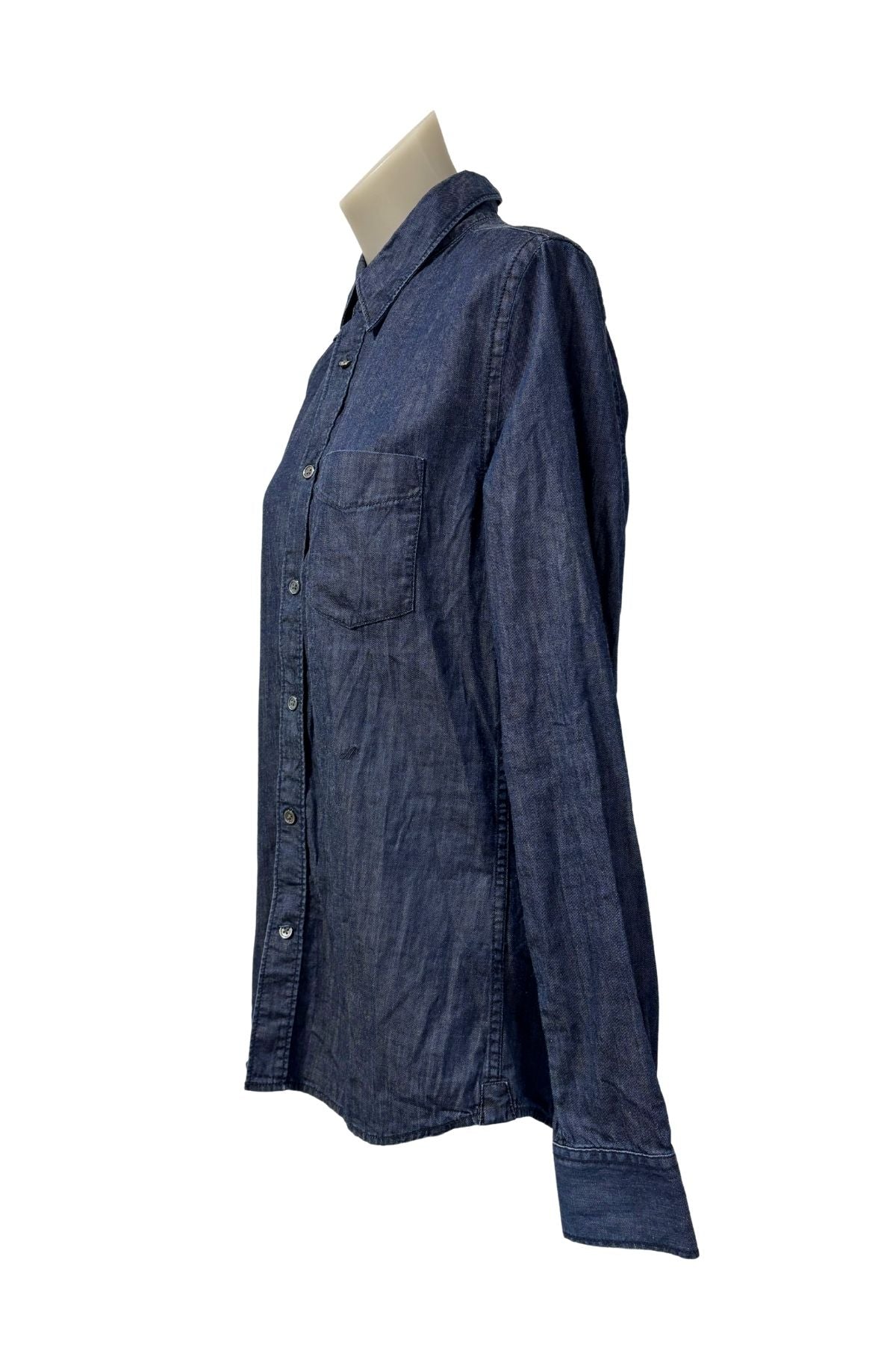 ACNE dark denim button up blouse, S/M